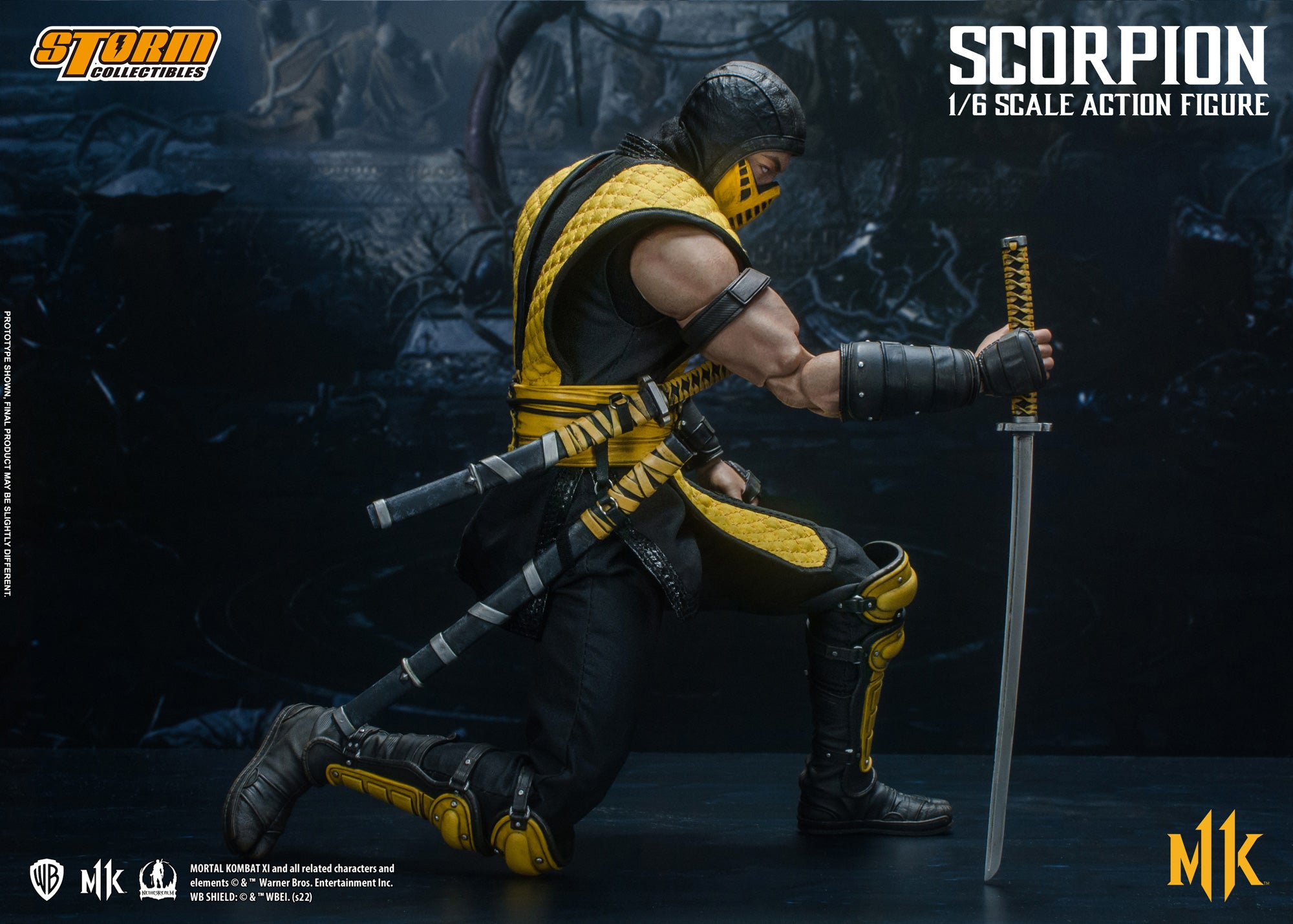 Storm Collectibles 1/6 Scale Mortal Kombat Scorpion Action Figure - High - Quality Collectible Toy
