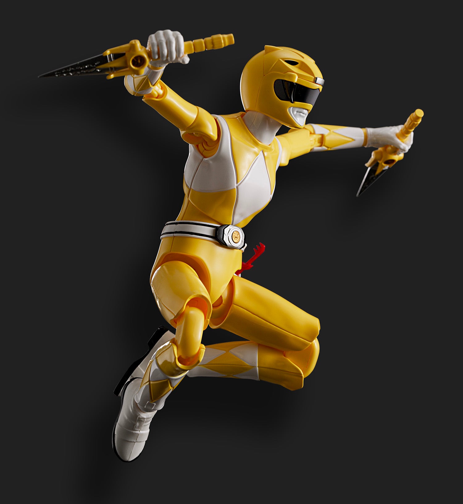 Flame Toys Pre - painted Plastic Model of Power Rangers Furai Yellow Ranger