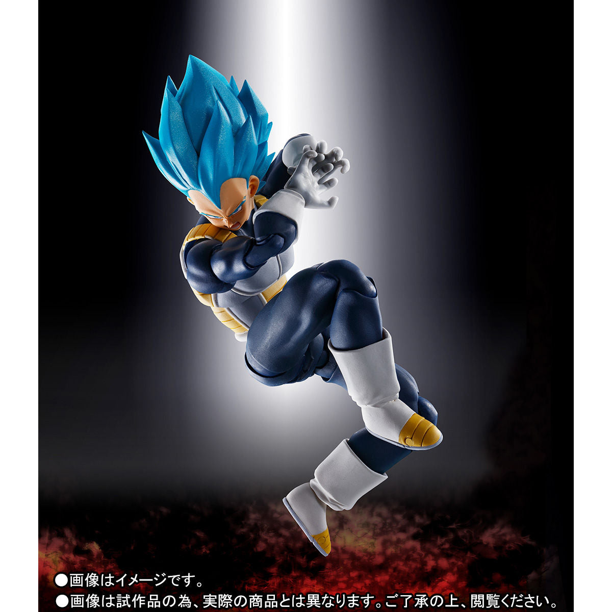 SH Figuarts Collectible Action Figure of Super Saiyan God Super Saiyan Vegeta Super