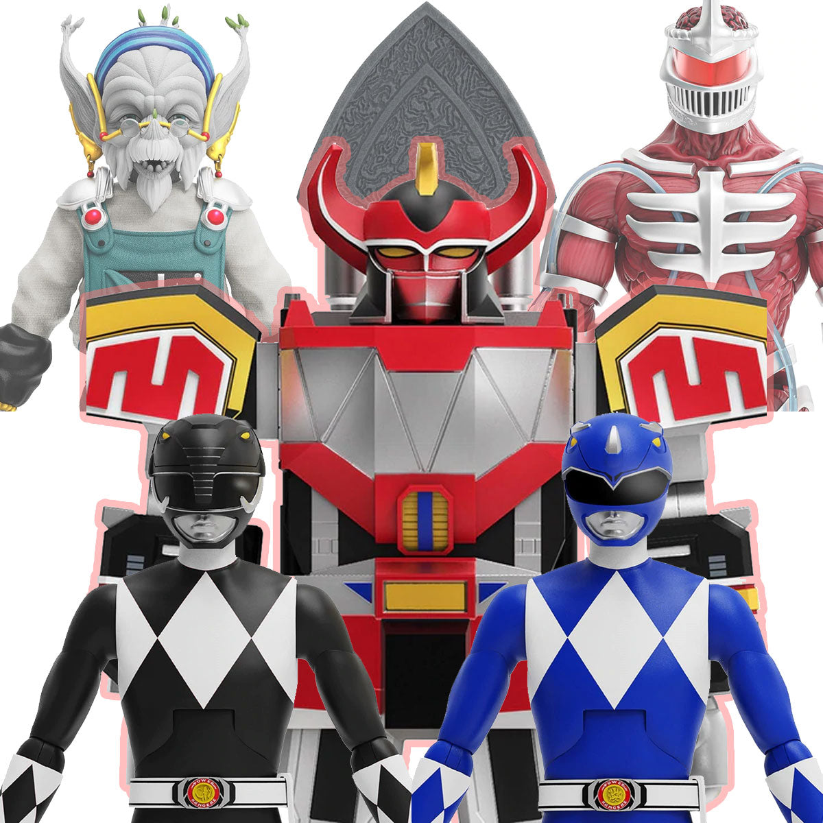 Super7 Power Rangers ULTIMATES! Wave 3 Complete Figure Set