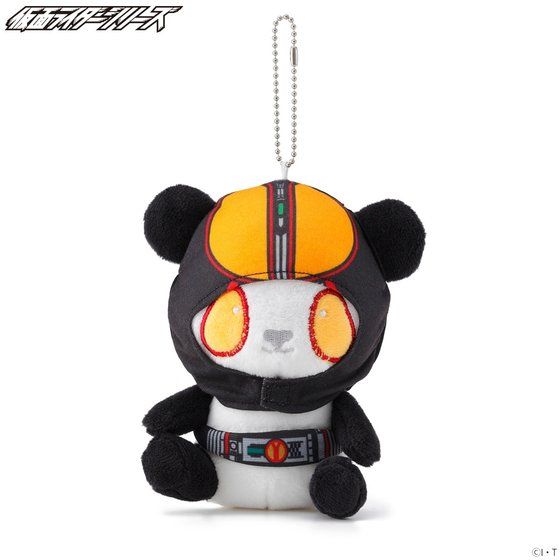 ROG Heisei Kamen Rider Panda - Inspired Plush Mascot Keychains for Collectors and Fans