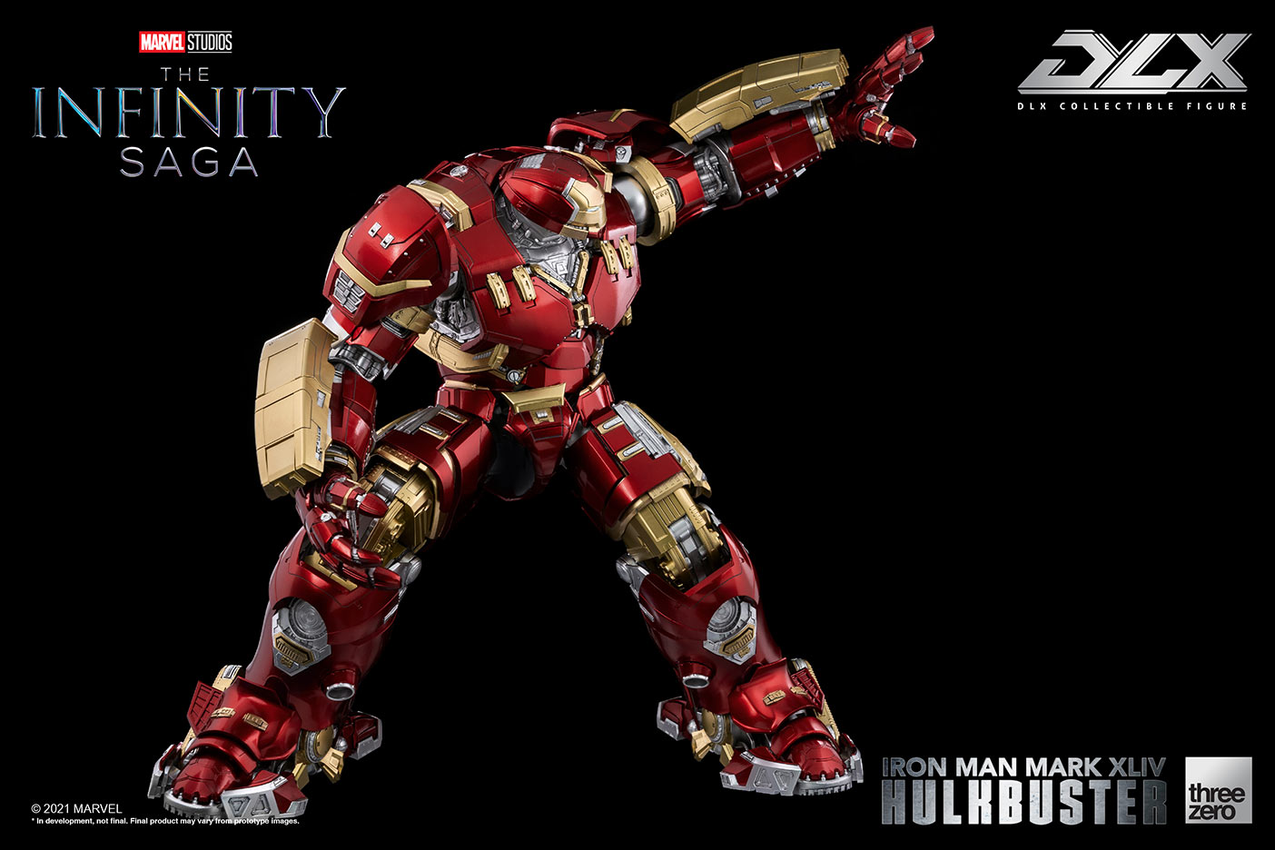DLX Infinity Saga Die - Cast Iron Man Mark 44 Hulkbuster Armor with LED Lights