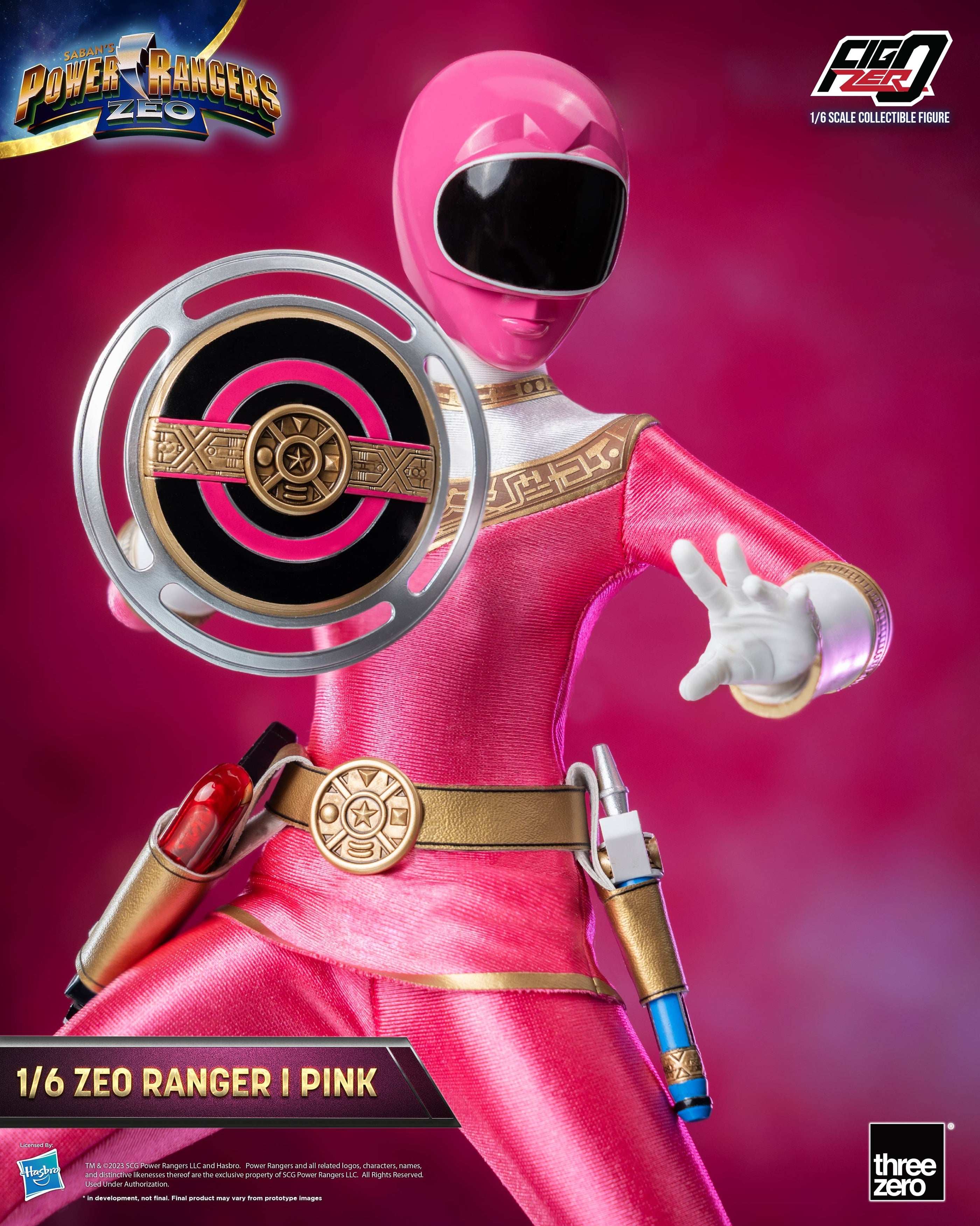 FigZero 1/6 Scale Collectible Figure - Zeo Ranger I Pink from Power Rangers