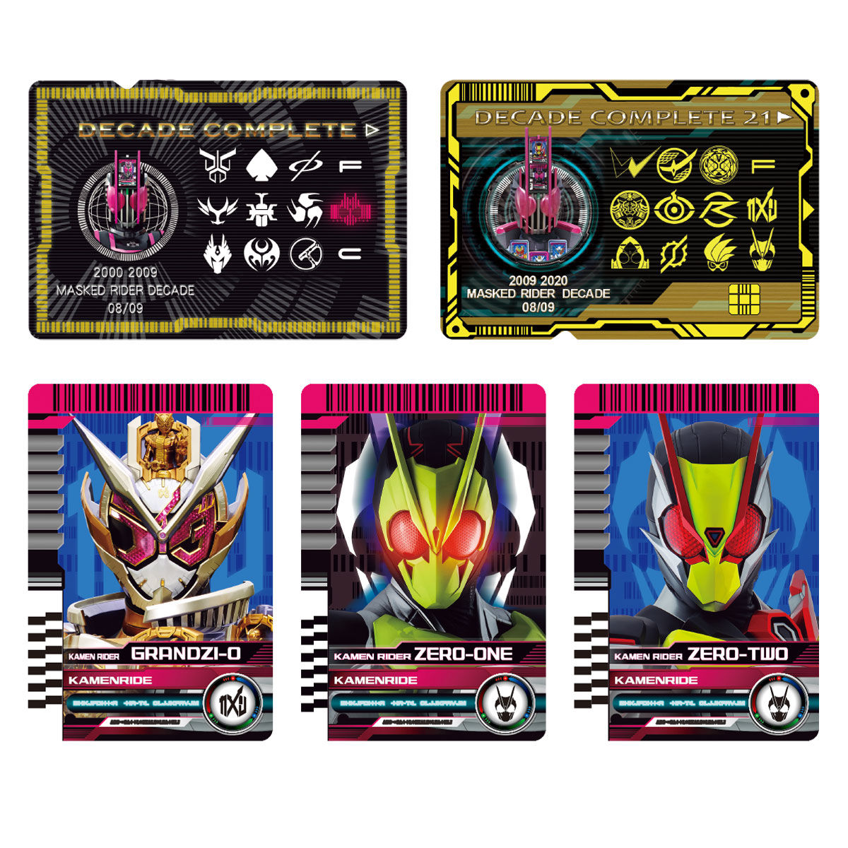 DX Neo Decade Driver and K-Touch 21 Action Figure Set from Rider Time Zi - O vs Decade