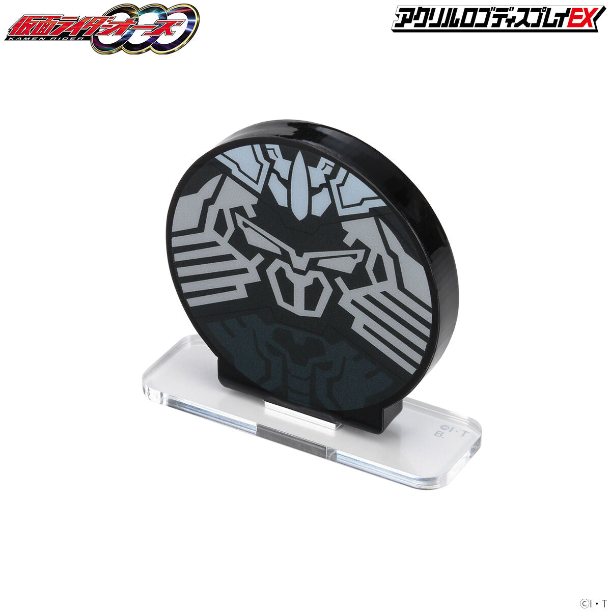 Eye - Catching Kamen Rider OOO Sagohzo Combo Acrylic Mark Logo Display