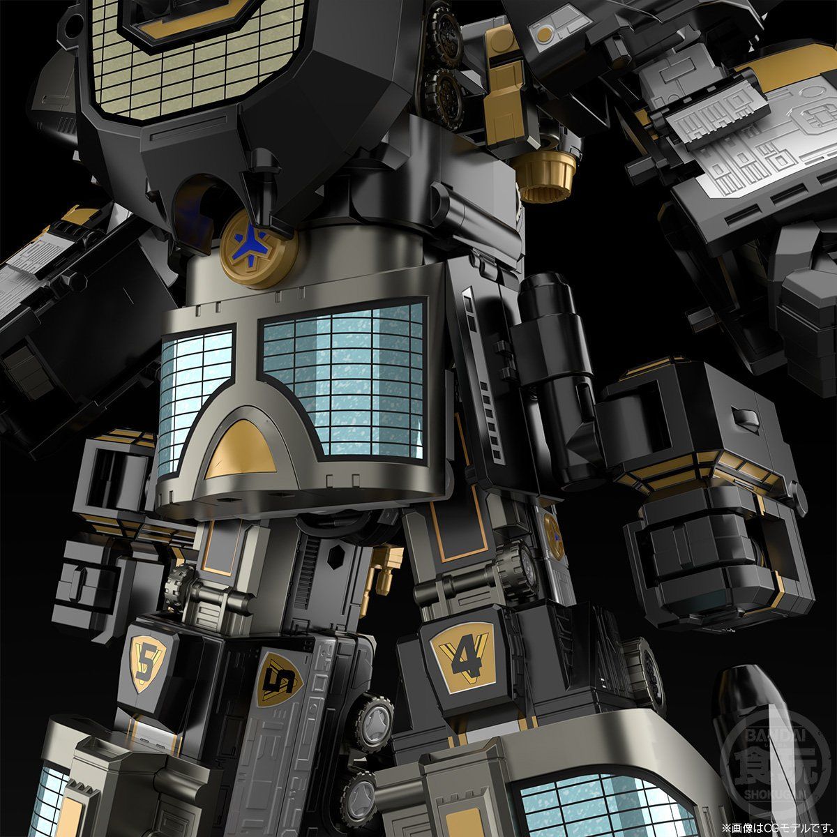 Super Miniature Plastic Black Max Victory Robot Action Figure Set
