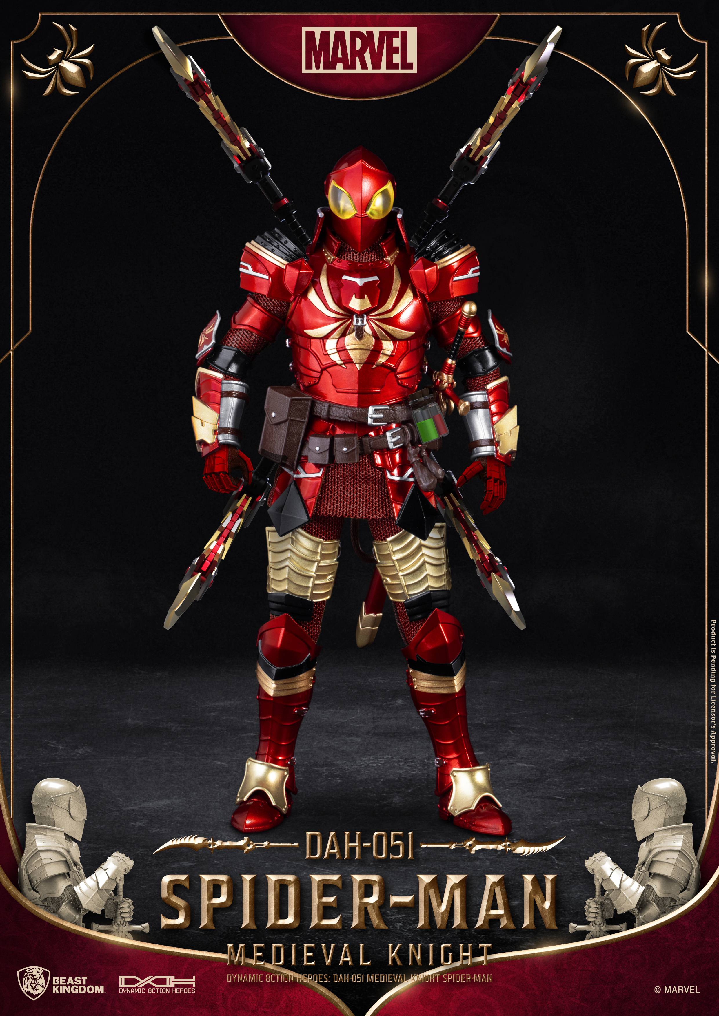 Unique 1:9 Scale Medieval Knight - Spider - Man Fusion DAH - 051