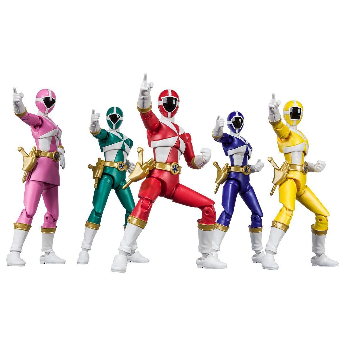 Shodo Super Rescue Team - Kyukyu Sentai GoGo V Action Figures
