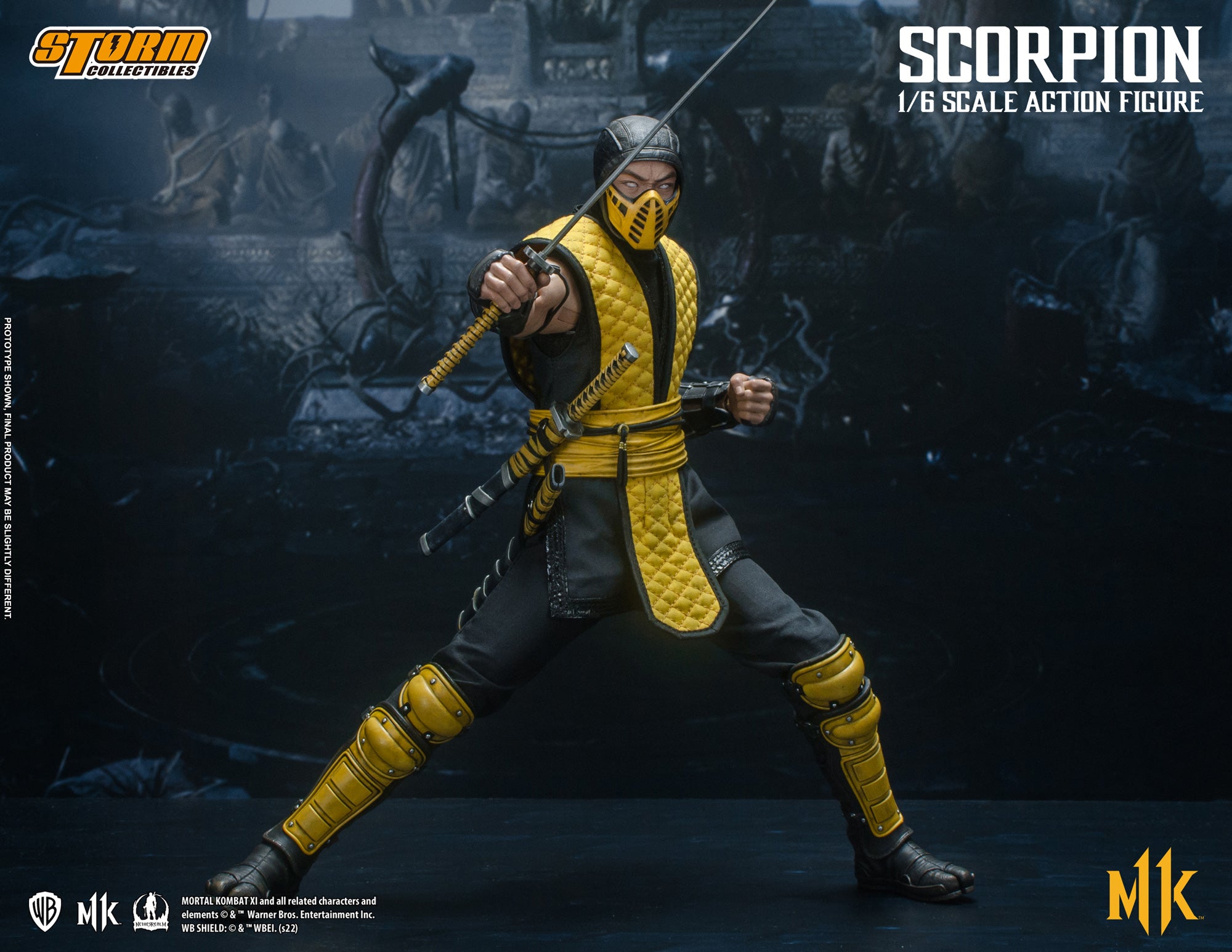 Storm Collectibles 1/6 Scale Mortal Kombat Scorpion Action Figure - High - Quality Collectible Toy