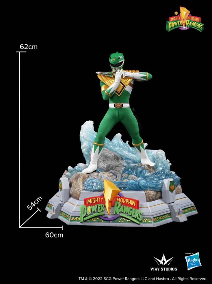 WayStudios Collectible 1/4 Scale Statue of the Mighty Morphin Green Ranger from the Popular Series