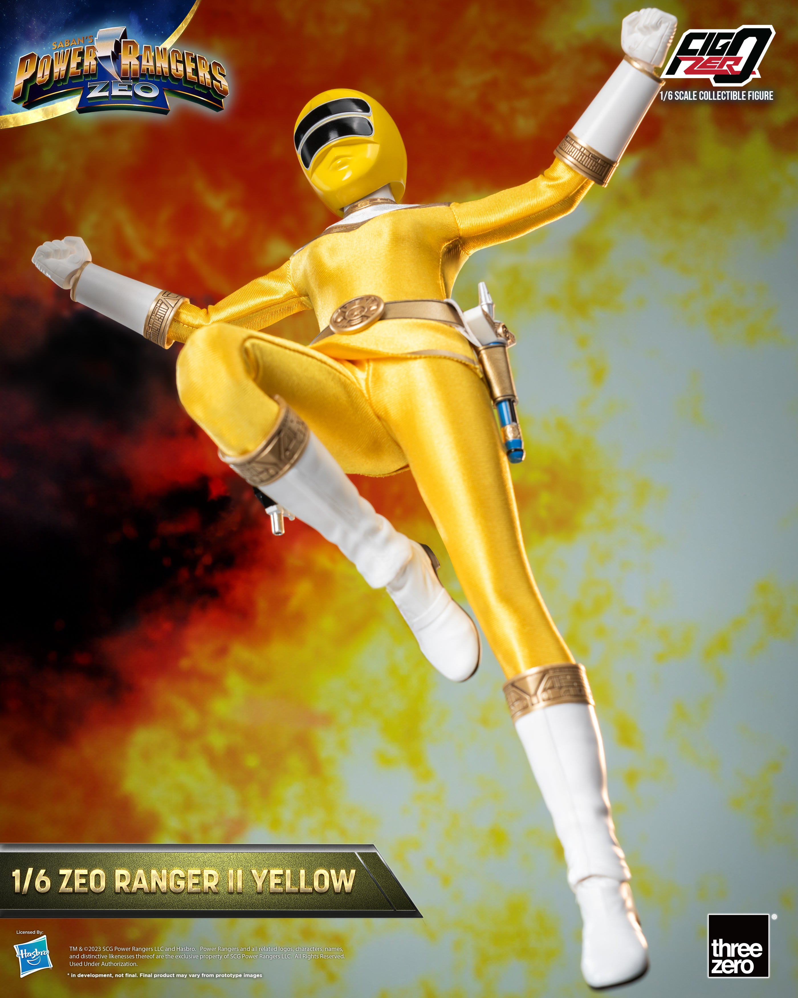 FigZero 1/6 Scale Highly Detailed Zeo Ranger II Yellow Collectible Figure