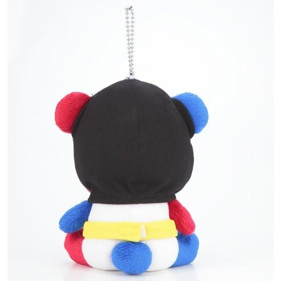 ROG Kamen Rider Build Masked Panda Plush Keychains with Removable Accessories