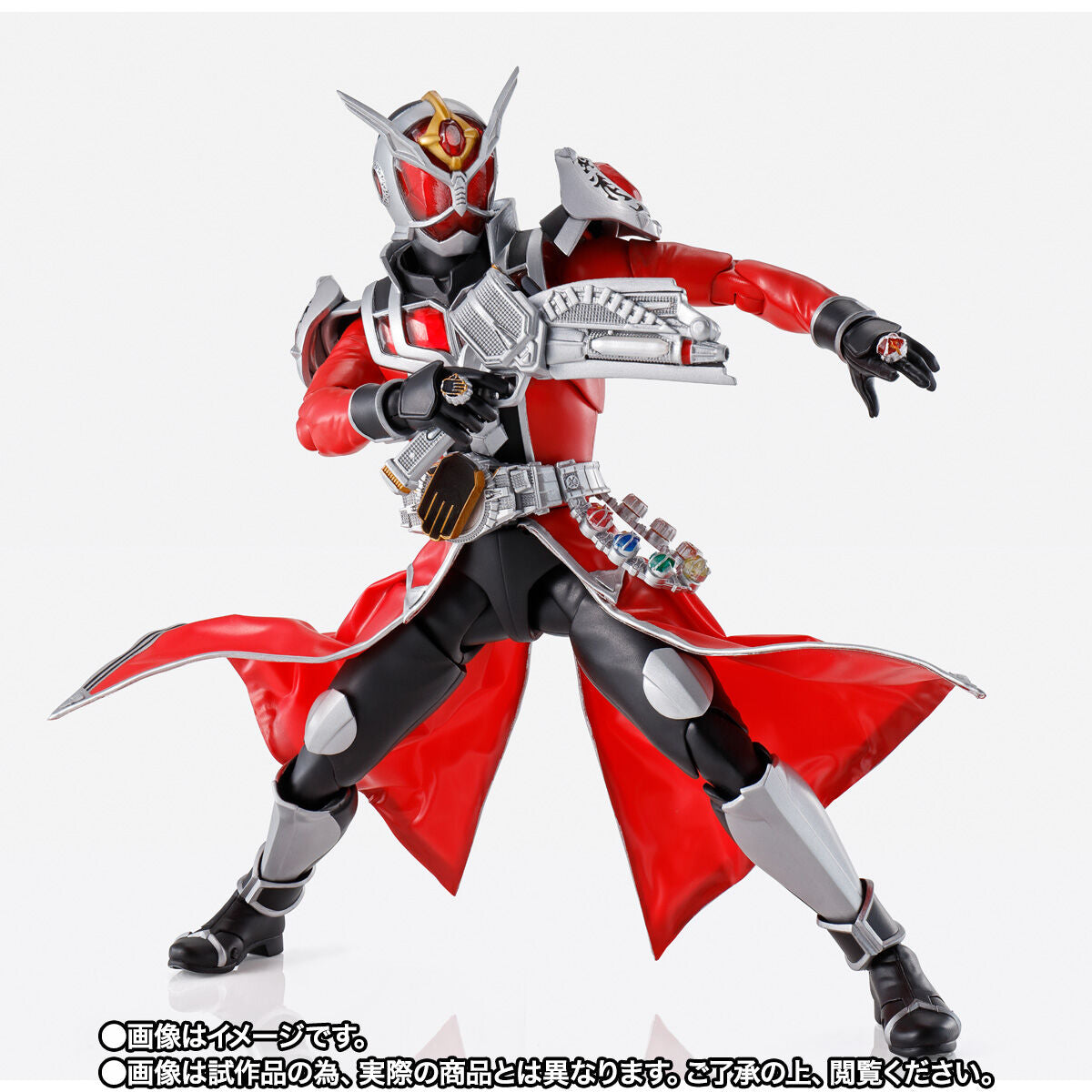 SH Figuarts Action Figure of Kamen Rider Wizard Flame Dragon and All Dragon Version