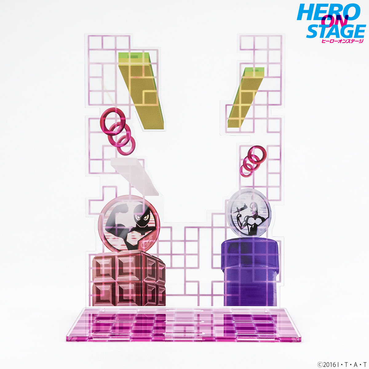 Kamen Rider Ex - Aid Acrylic Display Showcase for On - Stage Heroes