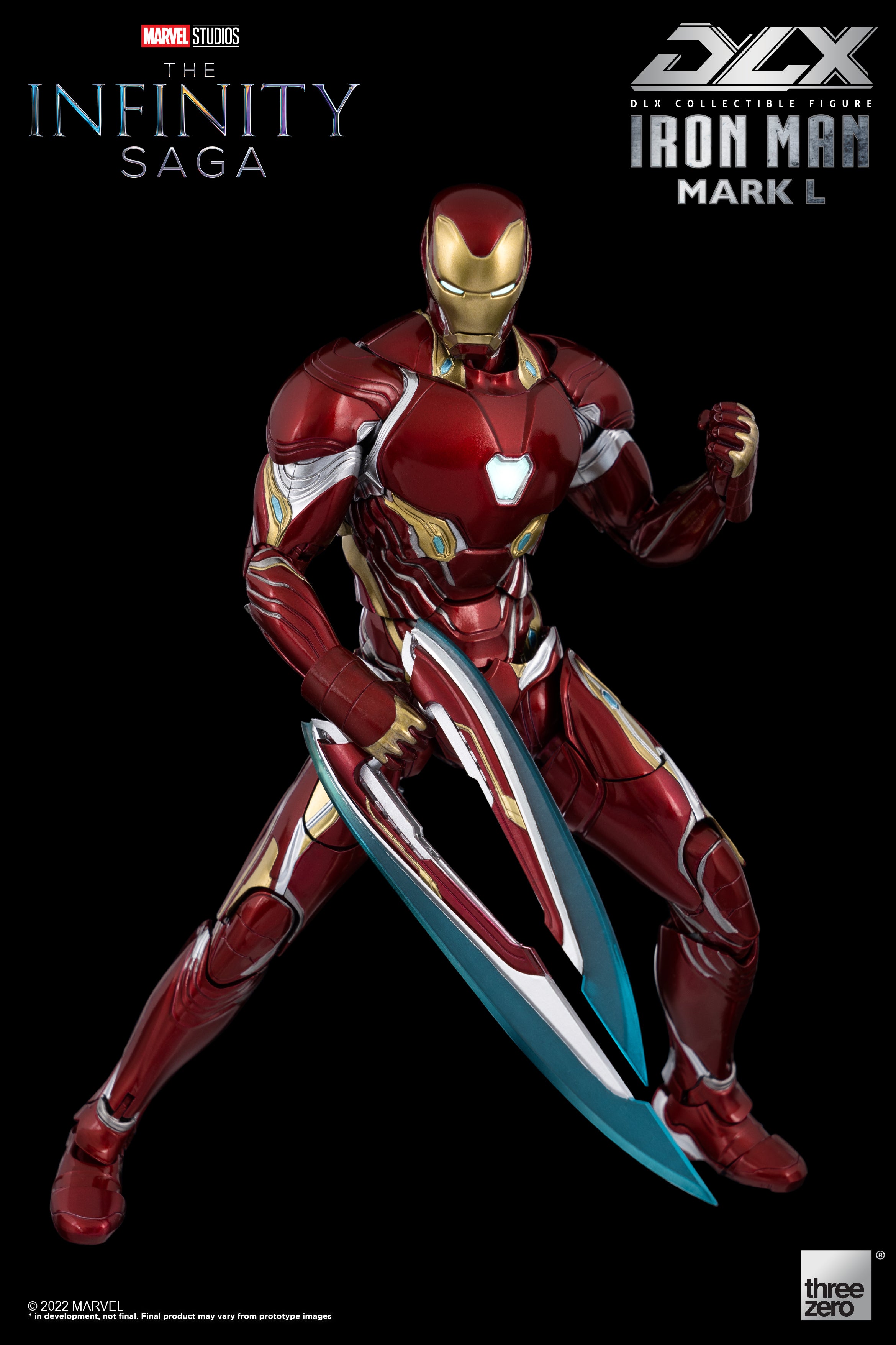 Marvel DLX Series 1/12 Scale Highly Detailed Collectible DLX Iron Man Mark 50 Infinity Saga Action Figure