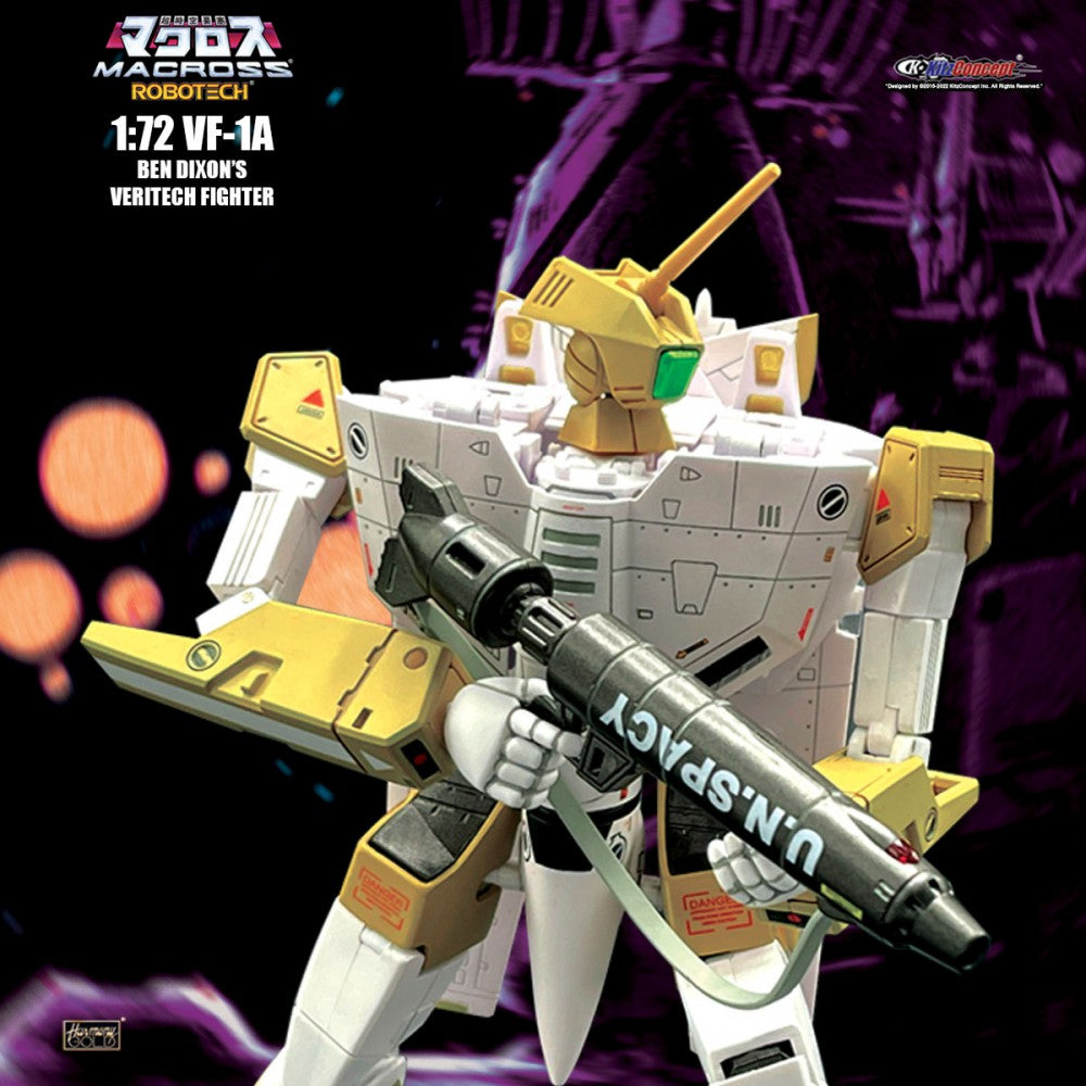 Macross 1/72 Scale Limited Edition VF-1A Veritech Fighter Model in Ben Dixon's Color Scheme - KitzConcept