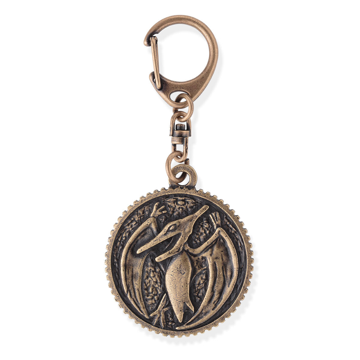 Brass - Plated Zyuranger Beast Guardian Medal Keychain Charms