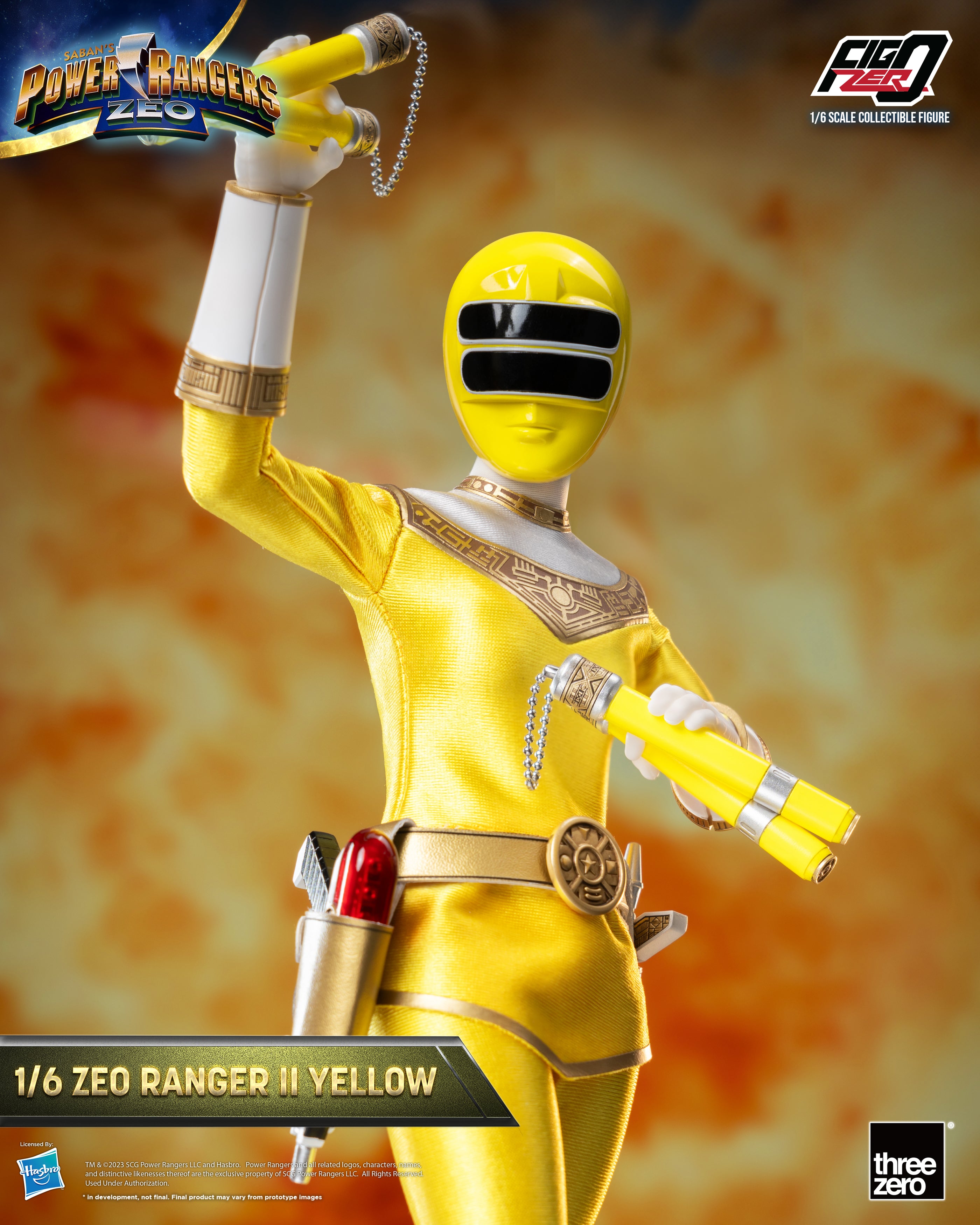 FigZero 1/6 Scale Highly Detailed Zeo Ranger II Yellow Collectible Figure