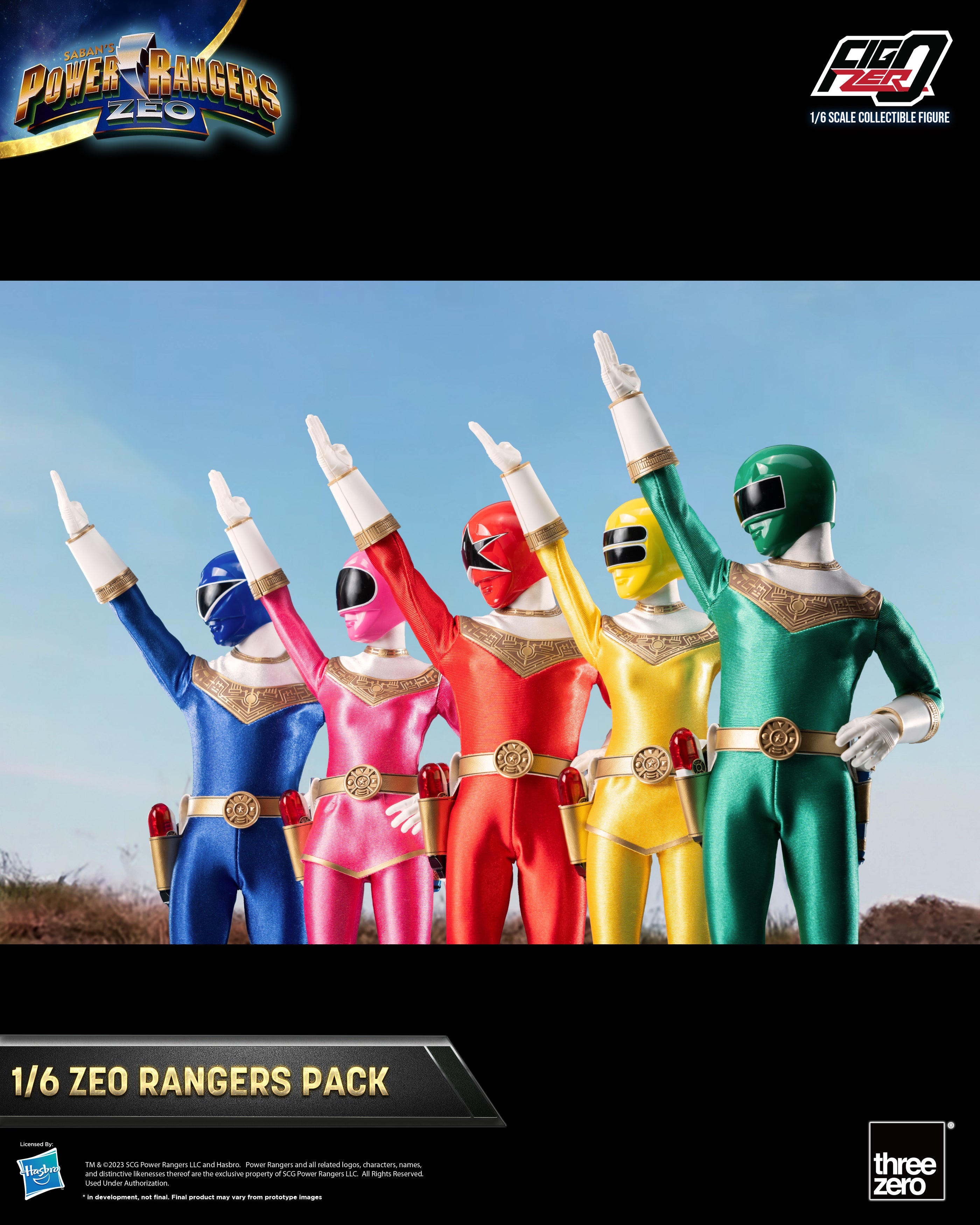 Pre - order FigZero 1/6 Power Rangers Zeo Action Figure Box Set