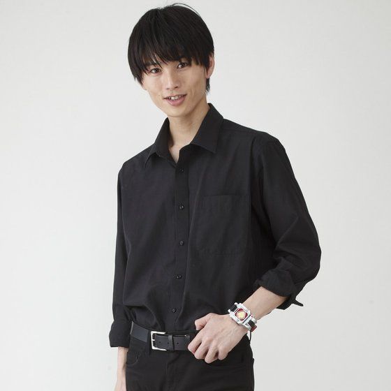Stainless Steel and Leather Kamen Rider Blade Live - Action Rotating Watch