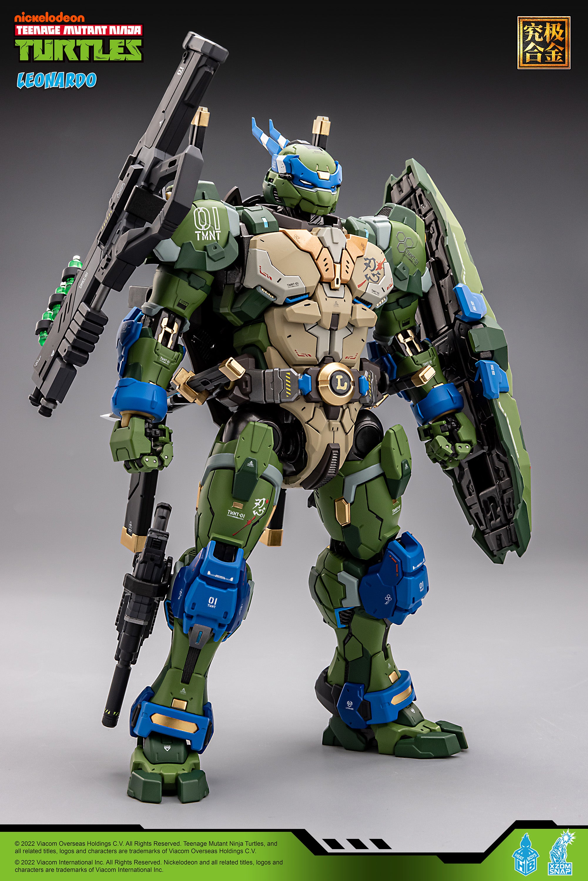 Heatboys Officially Licensed Teenage Mutant Ninja Turtles Mecha Action Figure - Leonardo HB0012