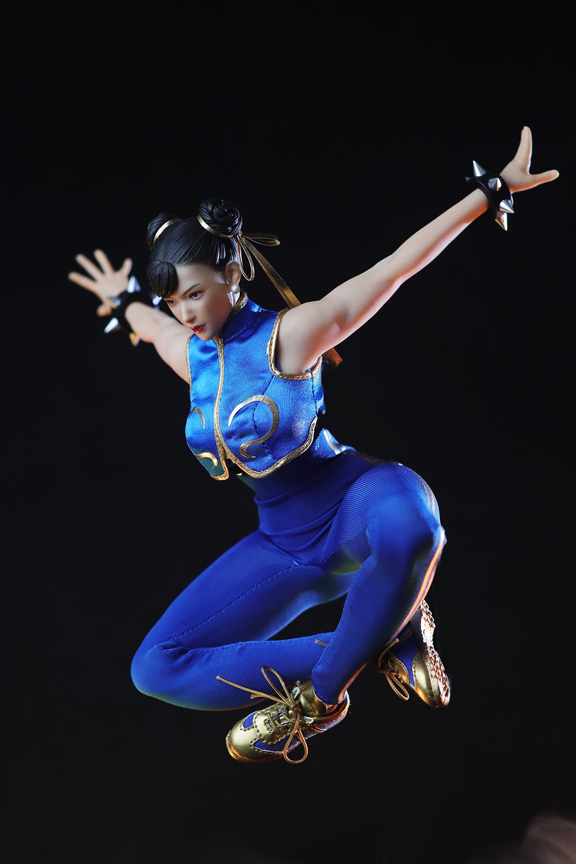 1/6 Scale Collectible Star Man MS - 008B Chun - Li Figure in Blue Jumpsuit