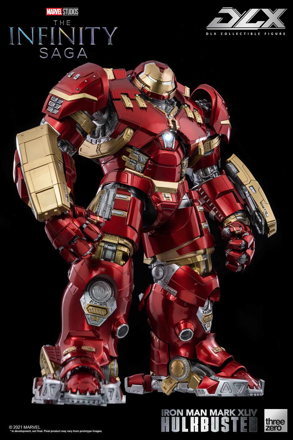 DLX Infinity Saga Die - Cast Iron Man Mark 44 Hulkbuster Armor with LED Lights