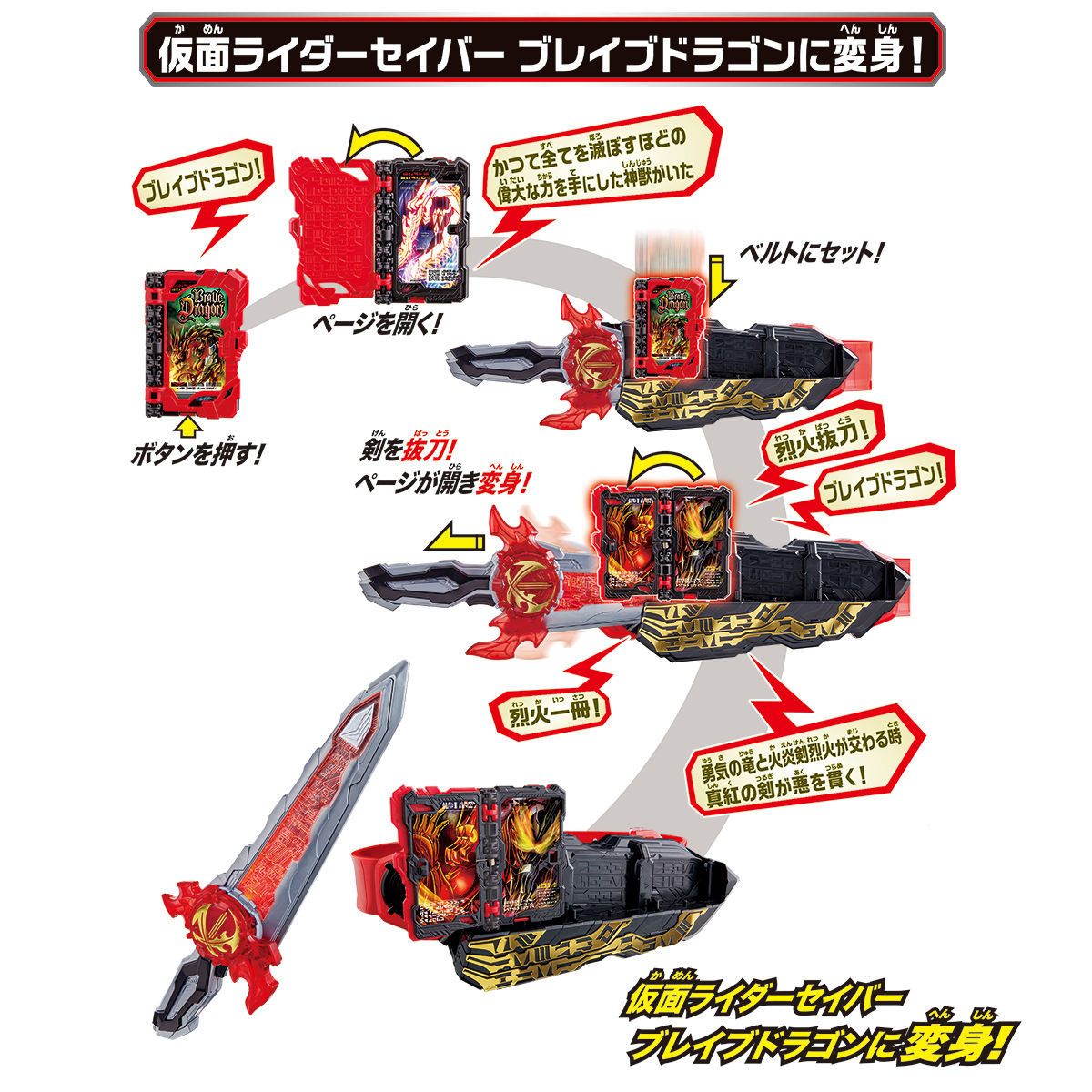 DX Premium Seiken Sword Driver Set with Brave Dragon Wonder Ride Book