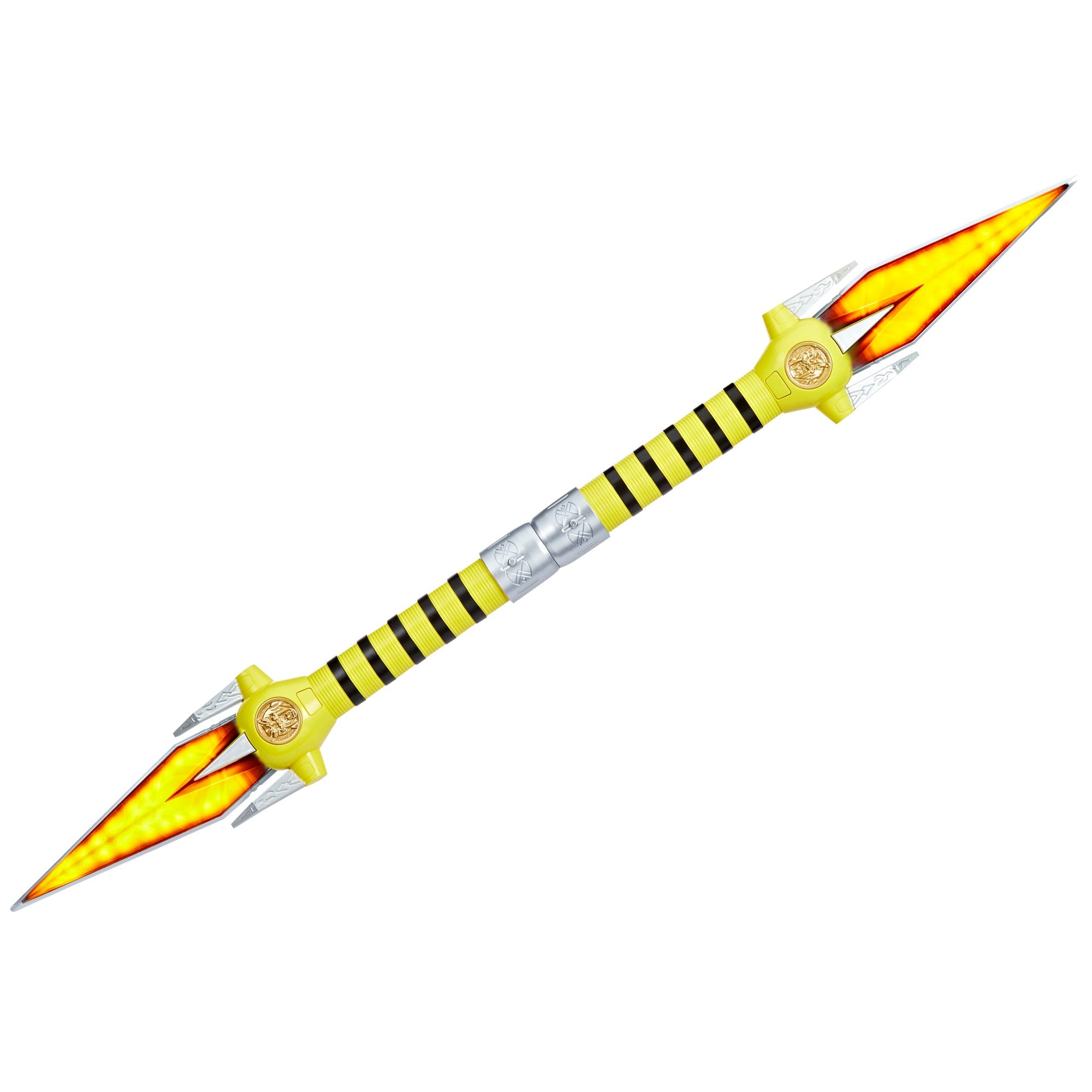 Lightning Collection Premium Role - play Mighty Morphin Power Rangers Yellow Ranger Power Daggers for Display and Role - playing