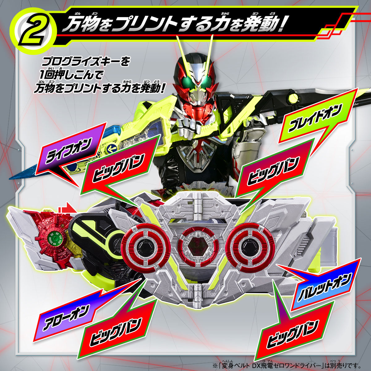 DX Zero-Three Progressive Key and Zero-Three Driver Unit - Premium Kamen Rider Transformation Set