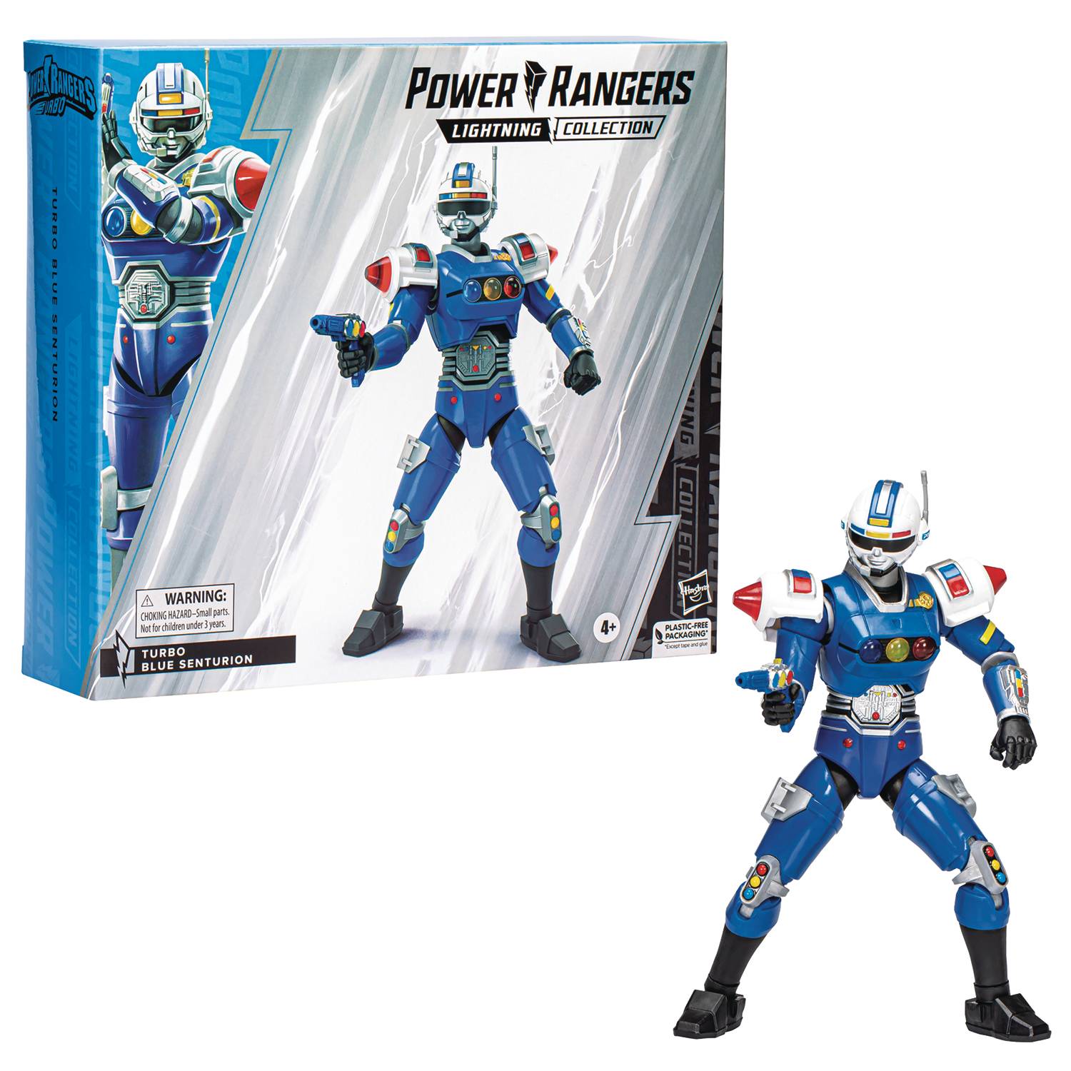 Lightning Collection DLX 6 - Inch Turbo Blue Senturion Power Rangers Action Figure