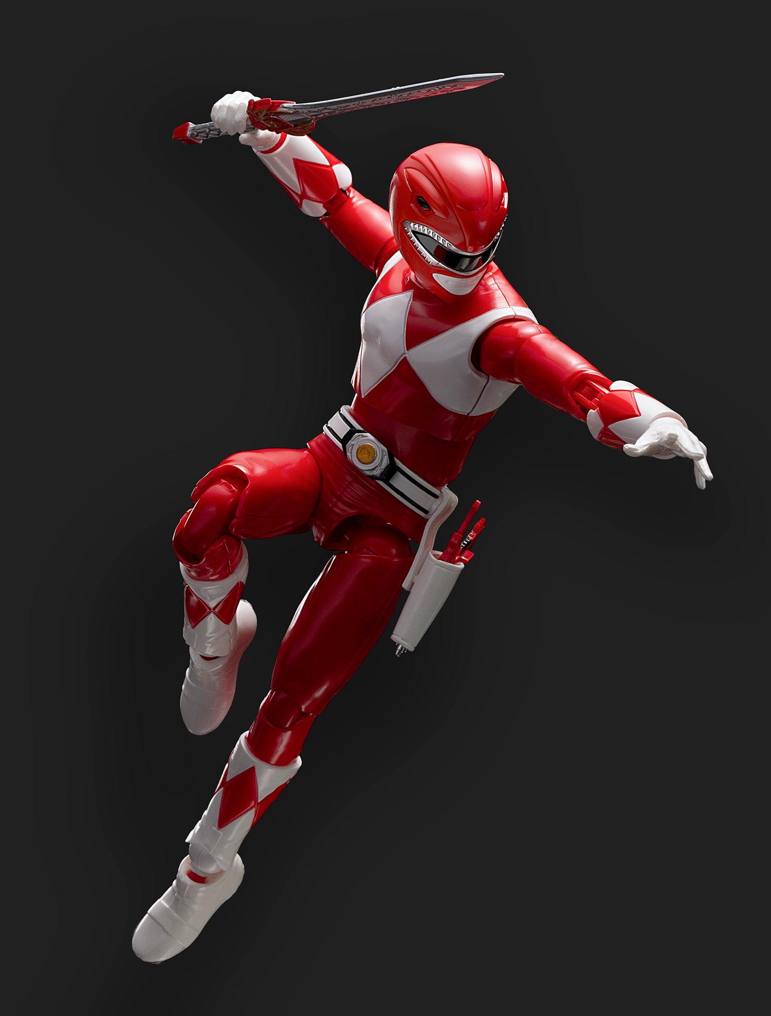 Flame Toys Pre - painted Plastic Model Kit of Power Rangers Furai Red Ranger