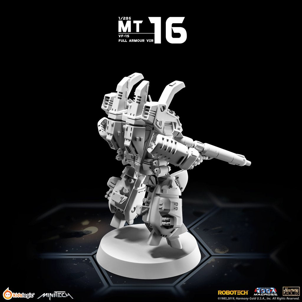 Minitech MT16 VF-1S Fully Armored Version Miniature Model from Macross/Robotech Series