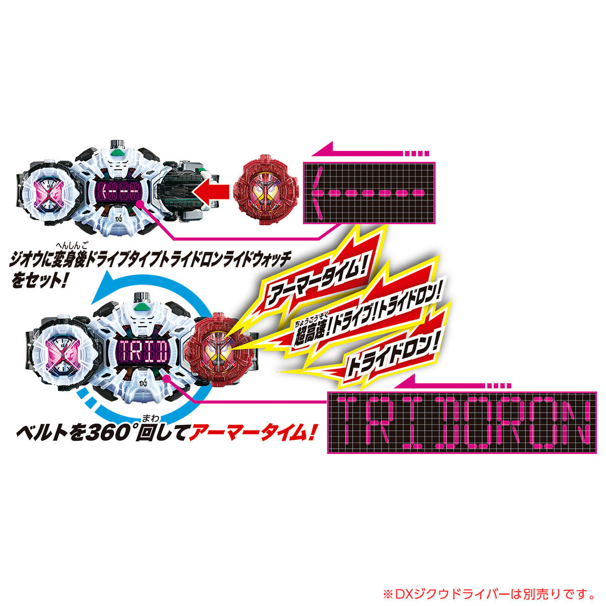 DX Type Tridoron Branded RideWatch for DX Accessories