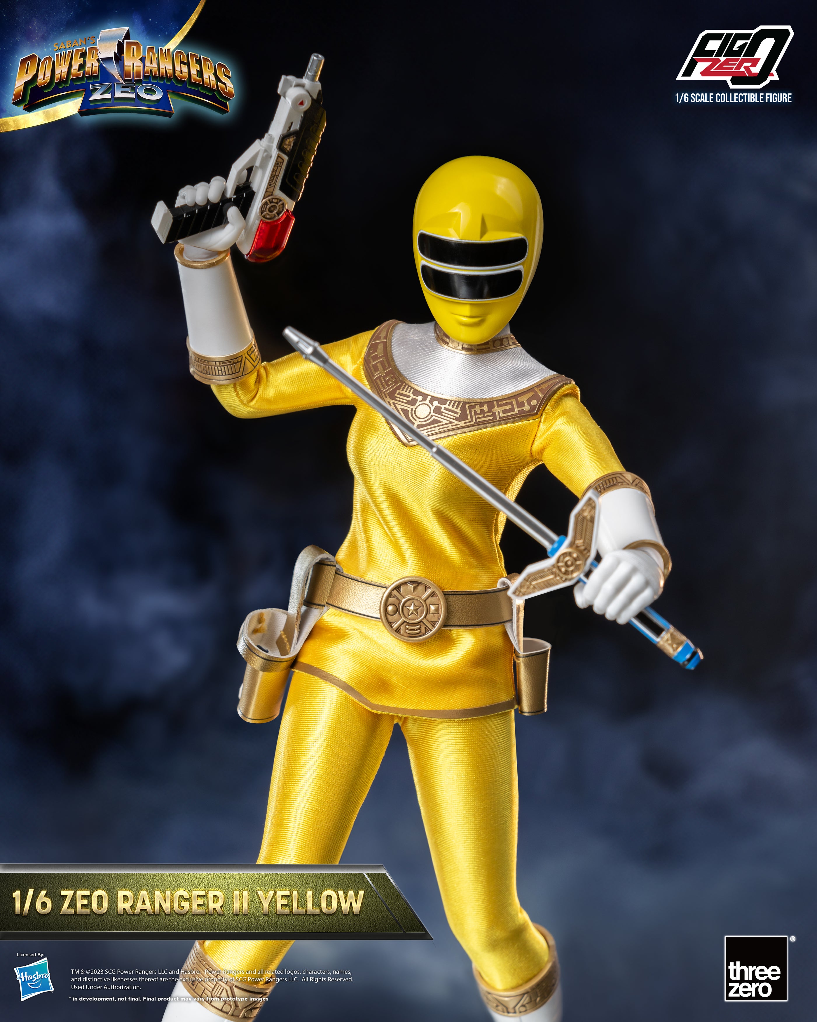 FigZero 1/6 Scale Highly Detailed Zeo Ranger II Yellow Collectible Figure