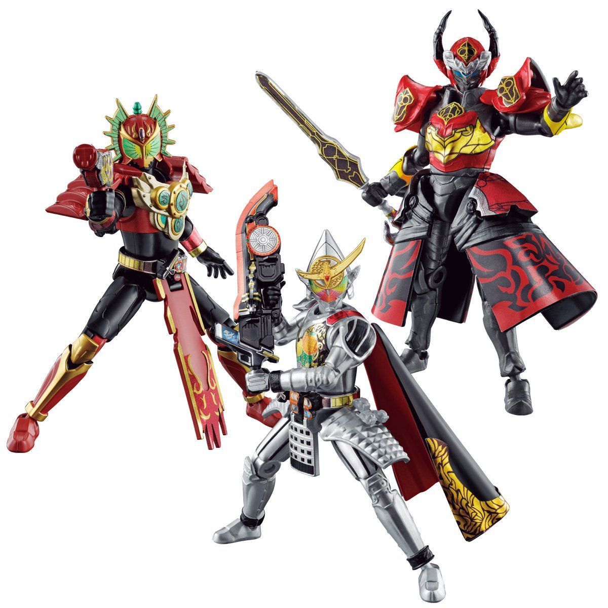 SODO Chronicle Gaim Armored Rider Set 03 with 3 Riders