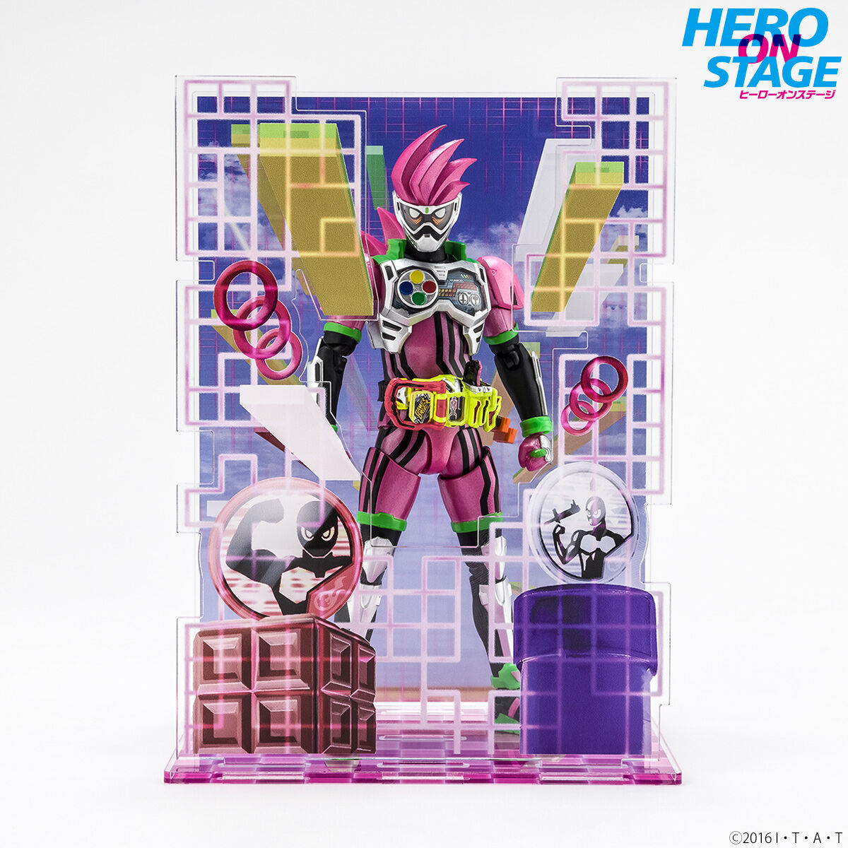 Kamen Rider Ex - Aid Acrylic Display Showcase for On - Stage Heroes