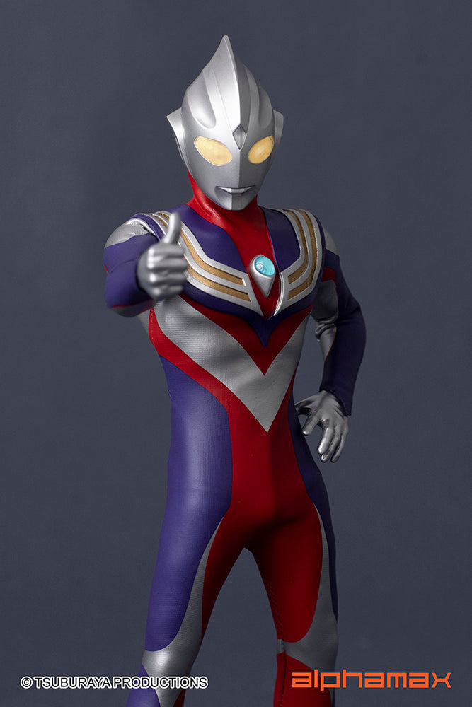 Alphamax 6.5 - inch Fully - Posable Ultraman Tiga Action Figure with Hidden Joints