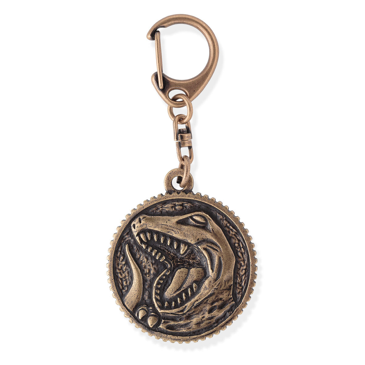 Brass - Plated Zyuranger Beast Guardian Medal Keychain Charms