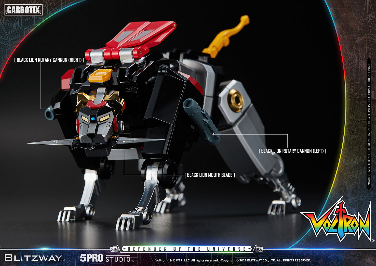 Blitzway High - Quality Collectible Carbotix Voltron Figure from Voltron Anime Series