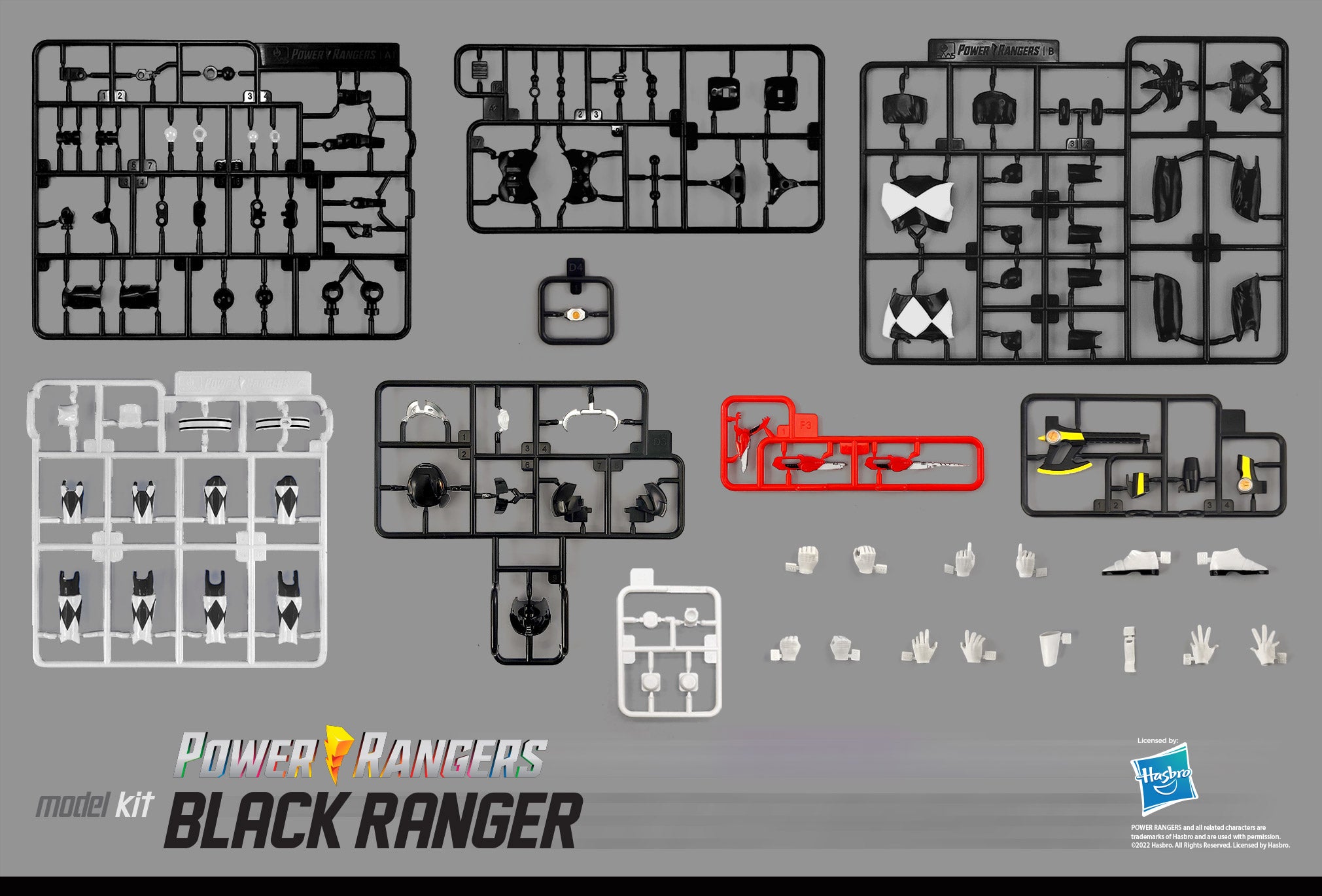Flame Toys Pre - painted Plastic Model of Power Rangers Furai Black Ranger
