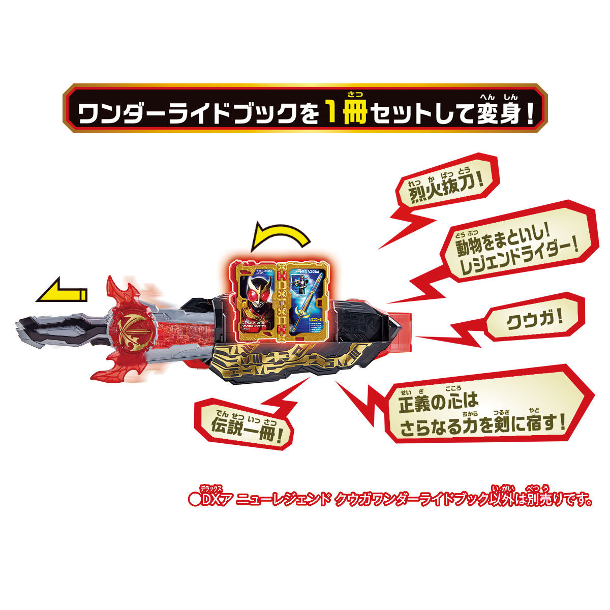 DX Kuuga Wonder Ride Book - A Must - Have Collectible Item for Tokusatsu Fans
