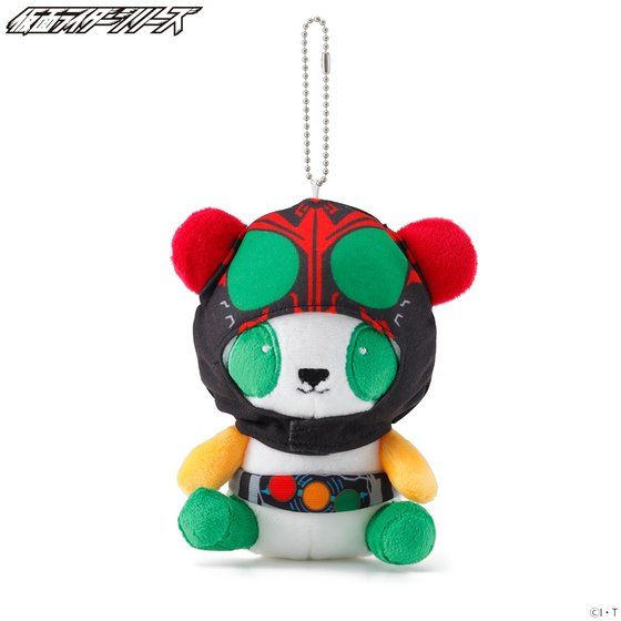ROG Heisei Kamen Rider Panda - Inspired Plush Mascot Keychains for Collectors and Fans
