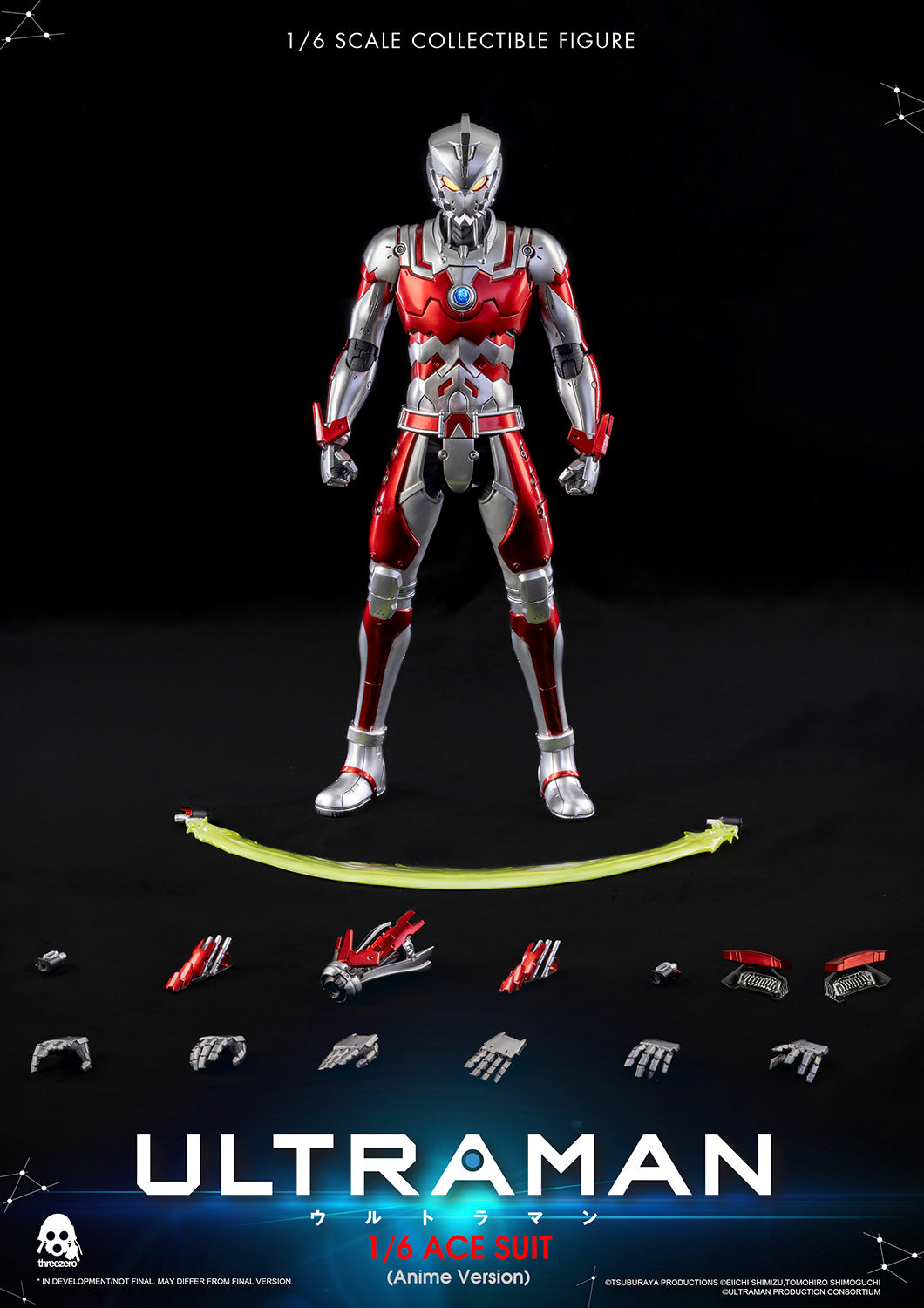 1/6 Scale Anime Version Ultraman Ace Action Figure Suit Collectible Model