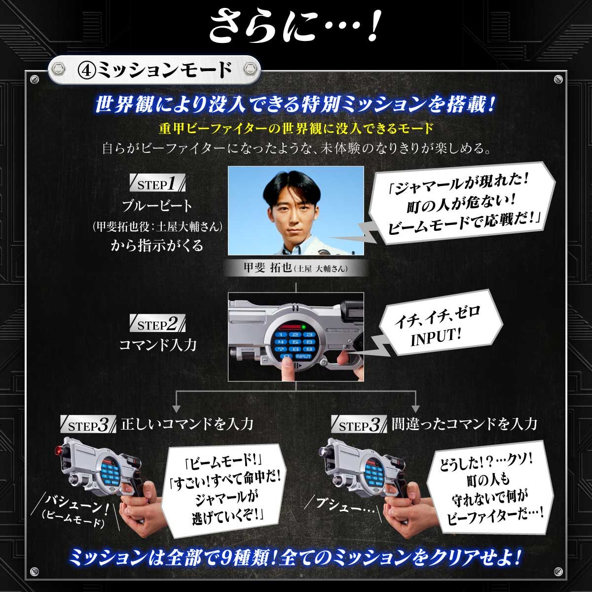 B-Fighter Input Magnum Complete Edition with Die - Cast Parts