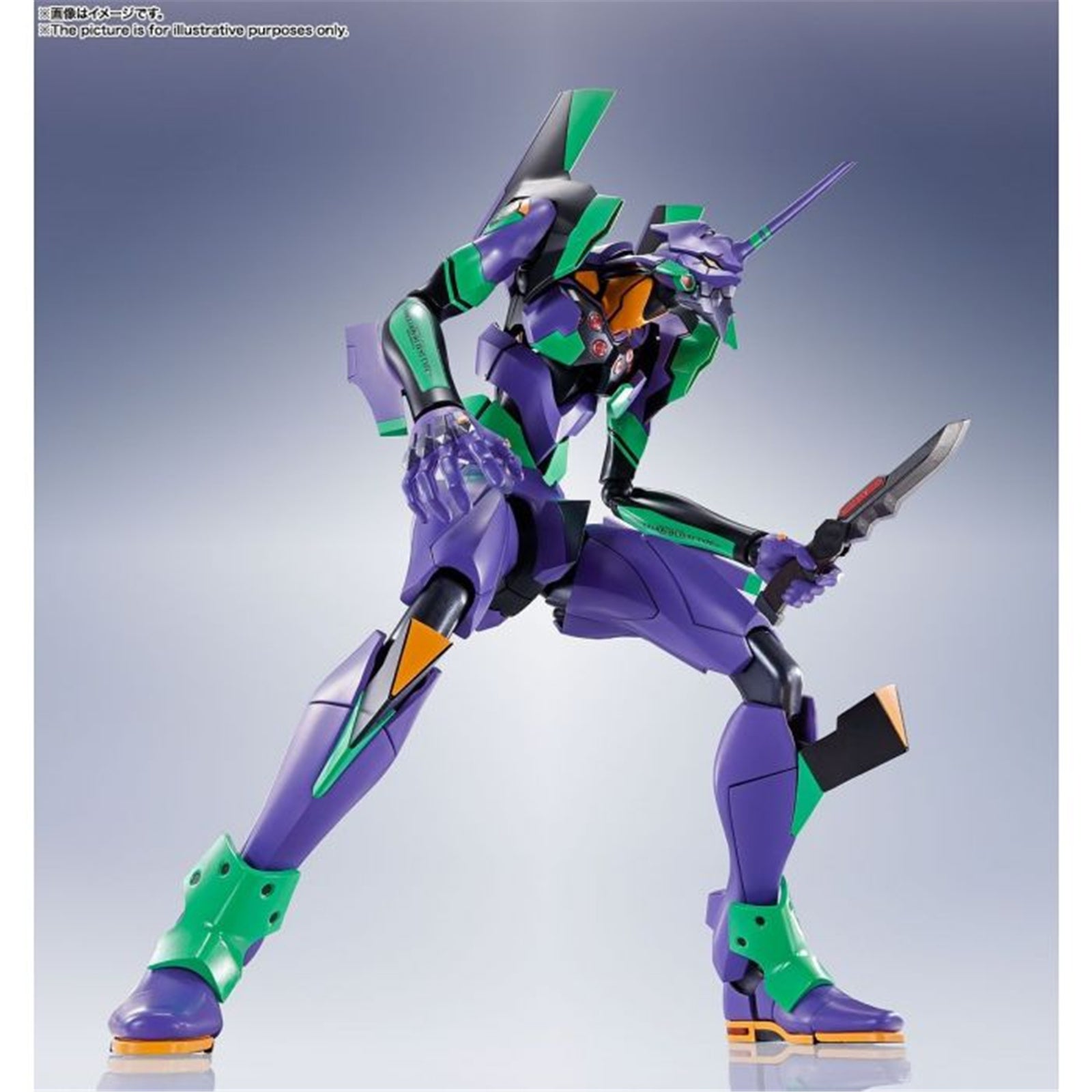 DYNACTION Evangelion Unit 01 with Spear of Cassius in New Color Edition - Collectible Anime Figure