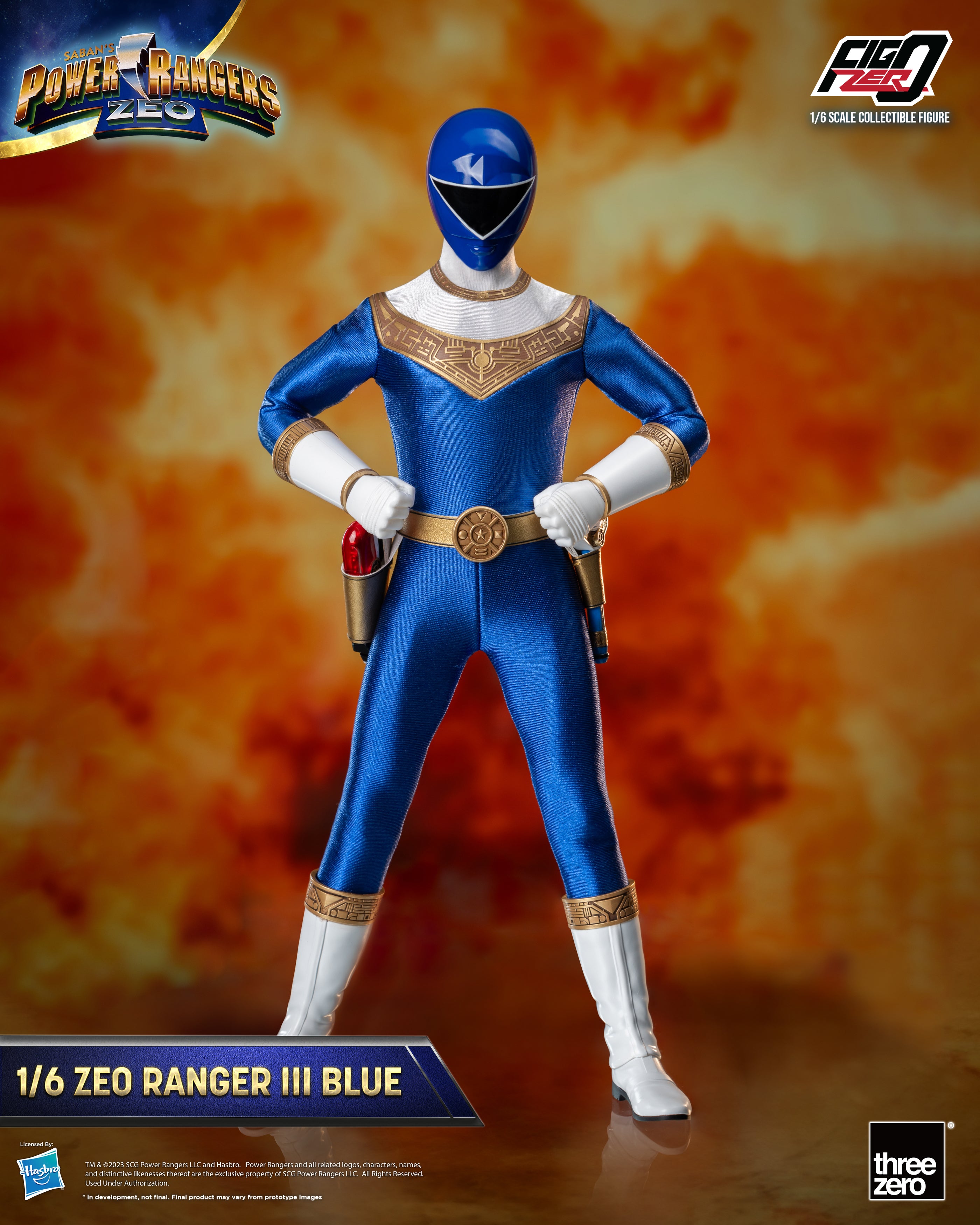 FigZero 1/6 Highly Detailed Blue Zeo Ranger III Collectible Figure