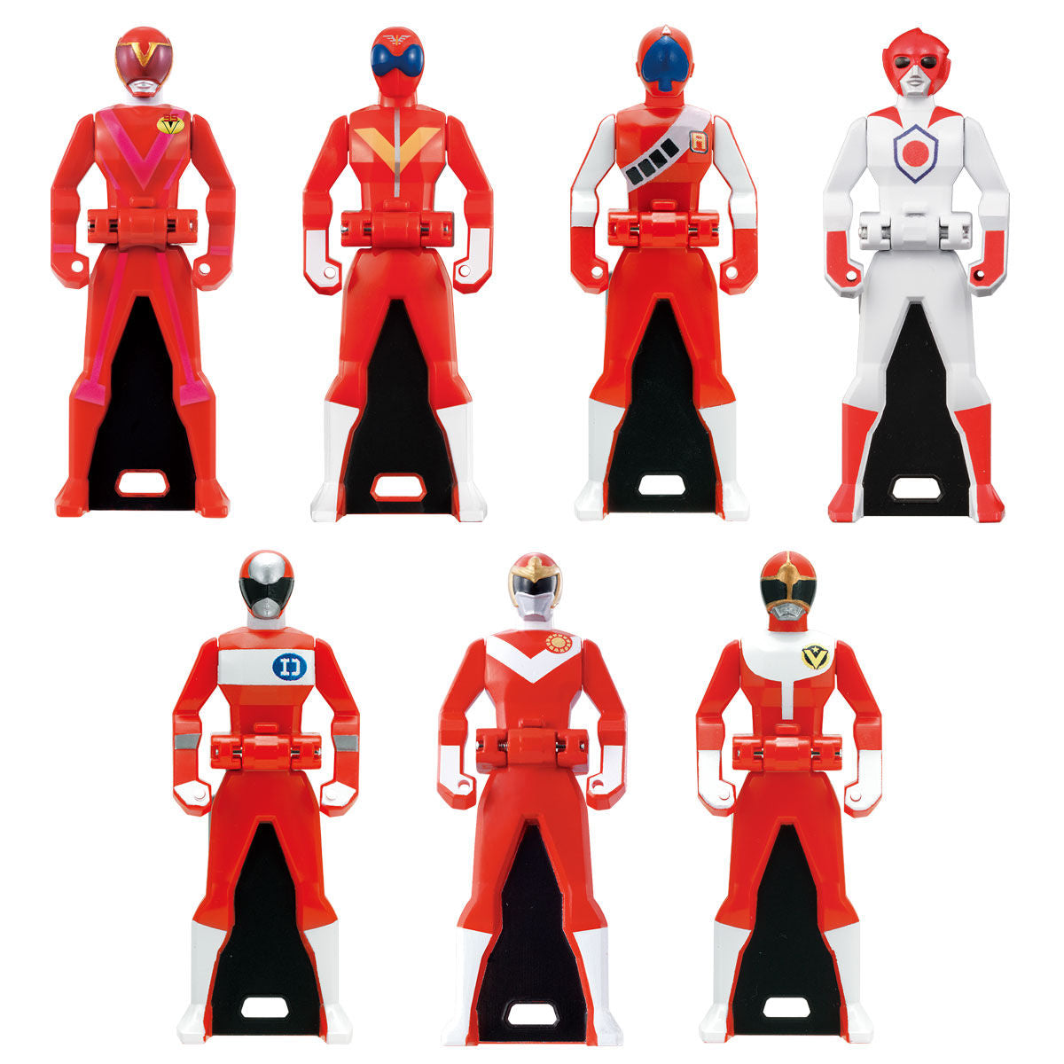 Memorial Edition Ranger Key Set - 35 Pieces for All Red Rangers from Gorenger to Goseiger