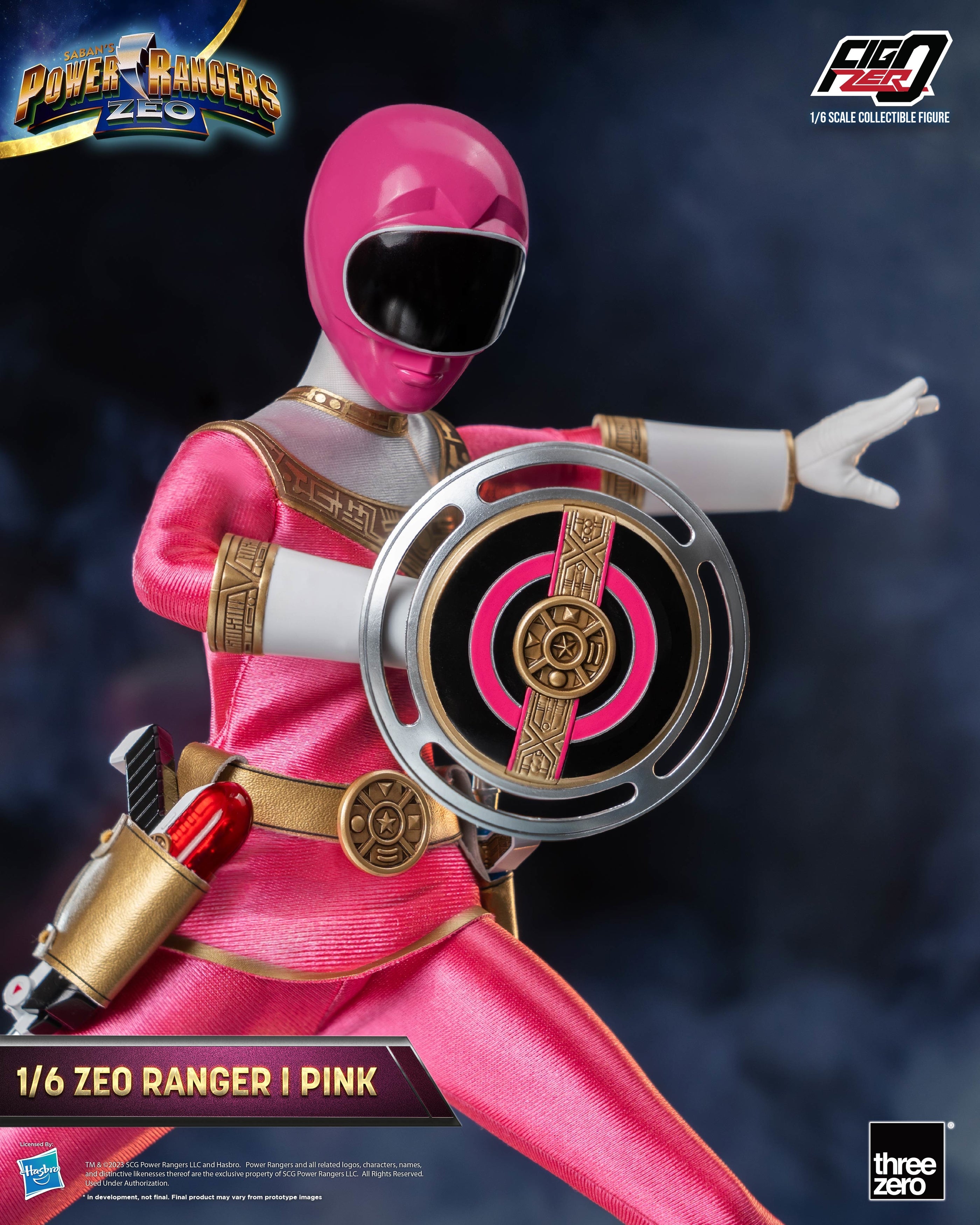 FigZero 1/6 Scale Collectible Figure - Zeo Ranger I Pink from Power Rangers