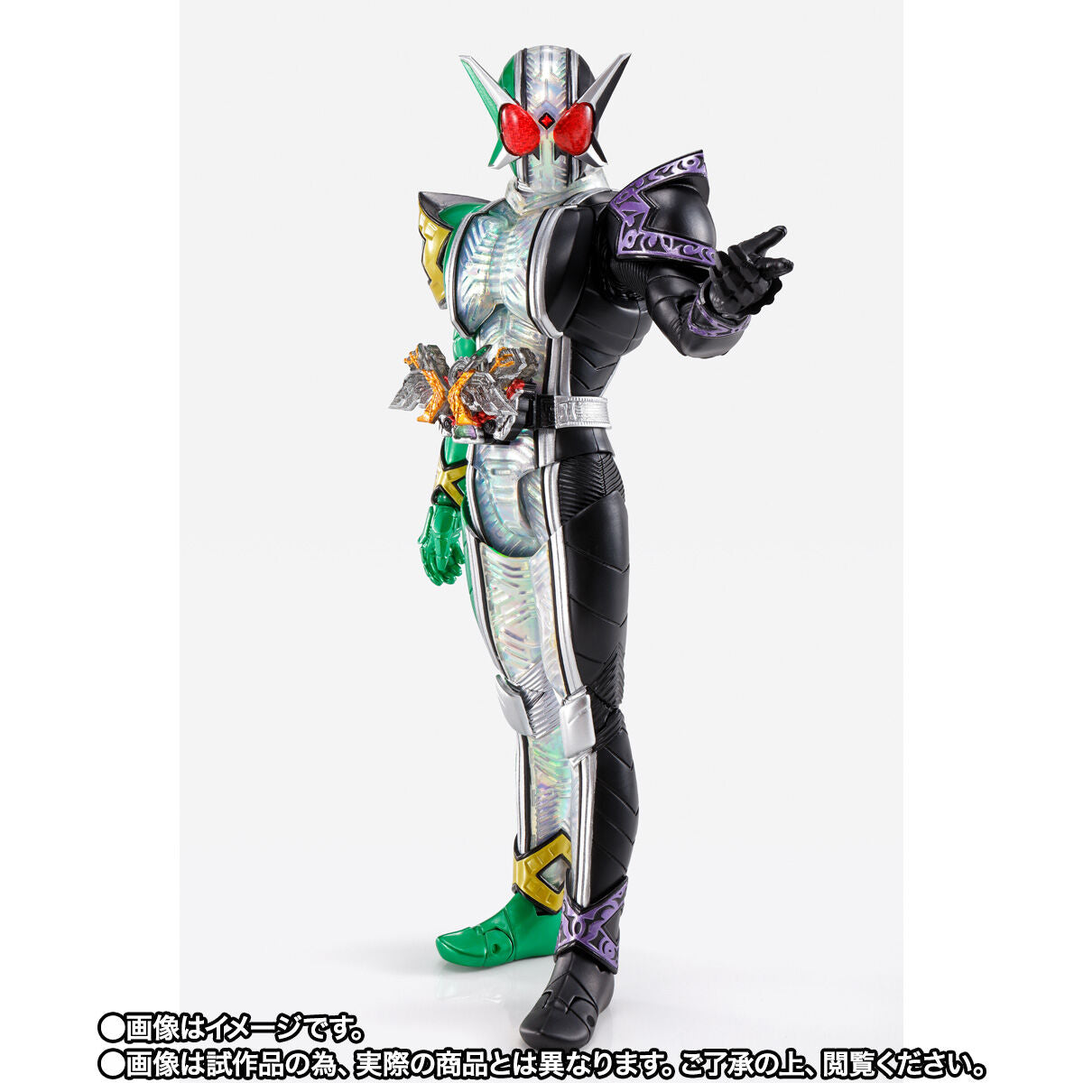 SH Figuarts (High - Quality Sculpted Series) Collectible Kamen Rider W Cyclone Joker Extreme Action Figure
